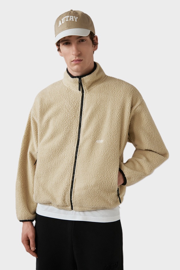 AUTRY ACTION SHOES Teddy Jacket in Beige XL