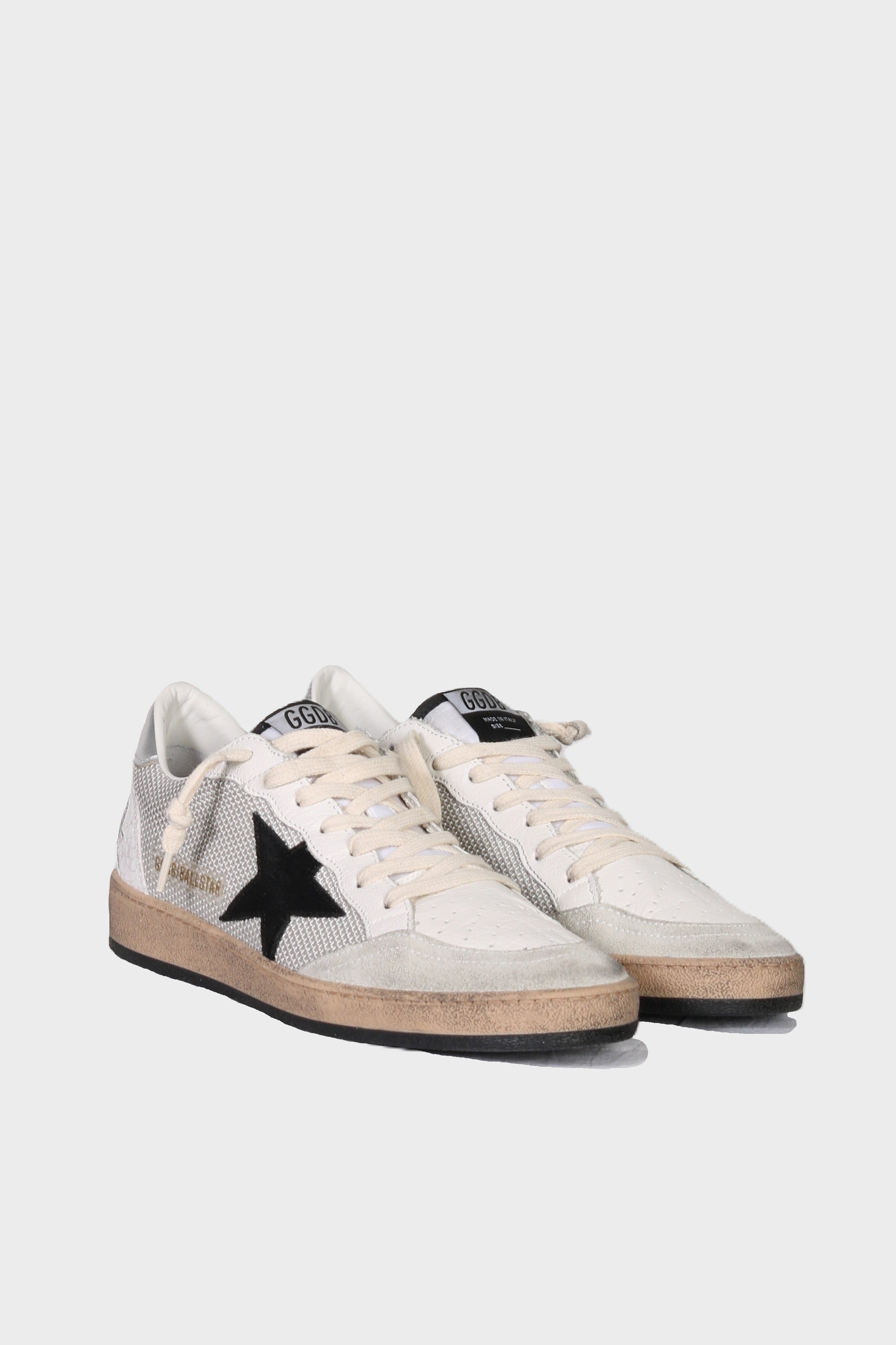 GOLDEN GOOSE Sneaker Ball Star Net and Suede