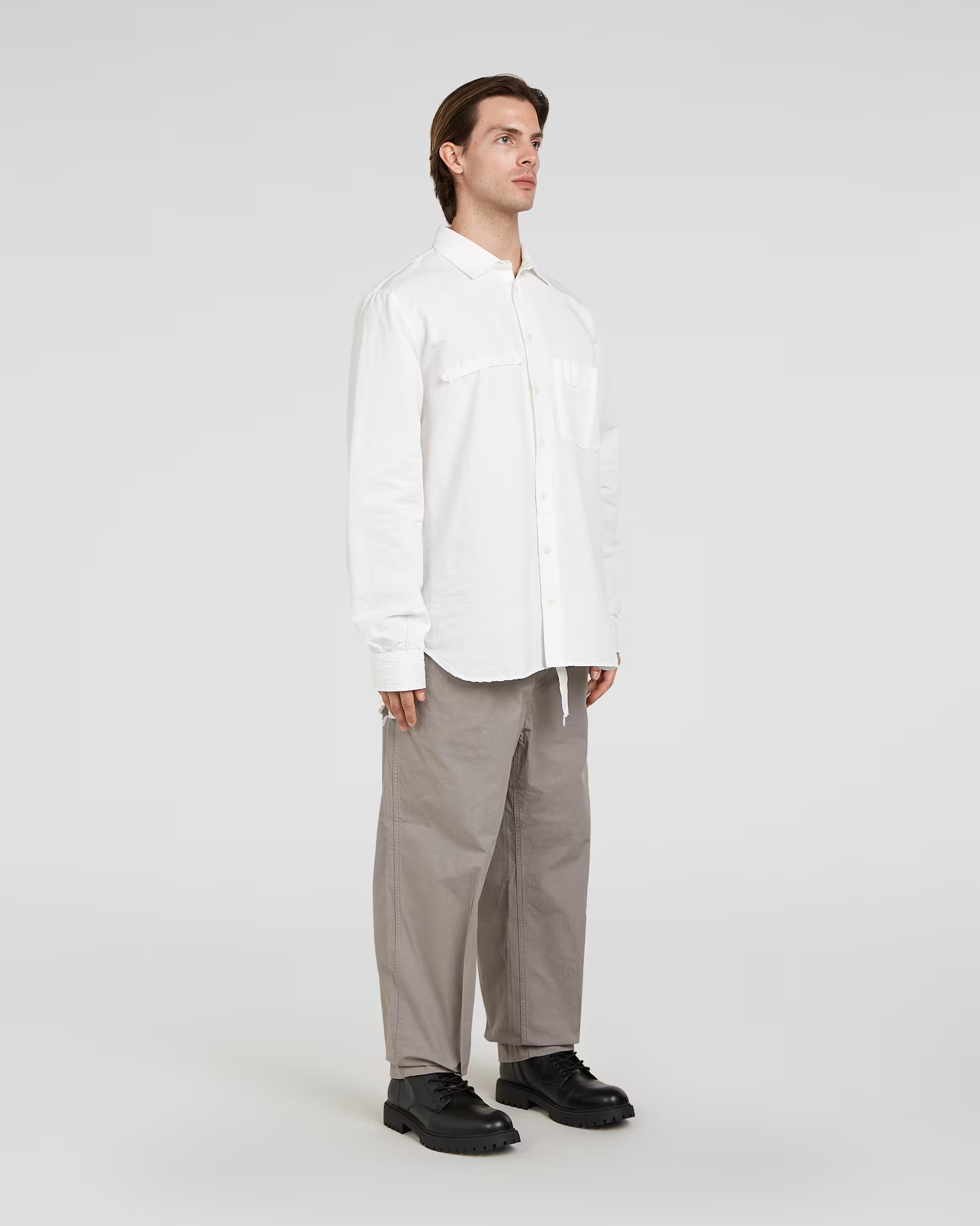 APPLIED ART FORMS Japanese Cargo Pant in Light Charcoal