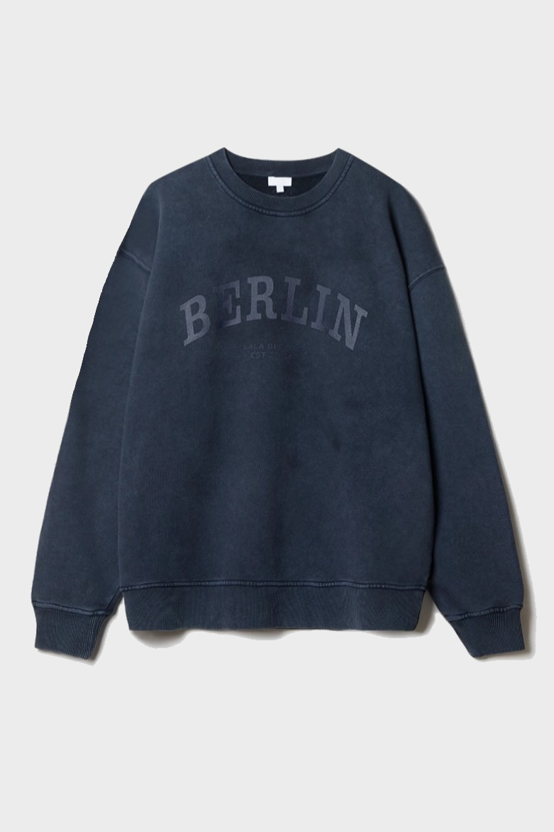 LALA BERLIN Sweatshirt in Washed Navy