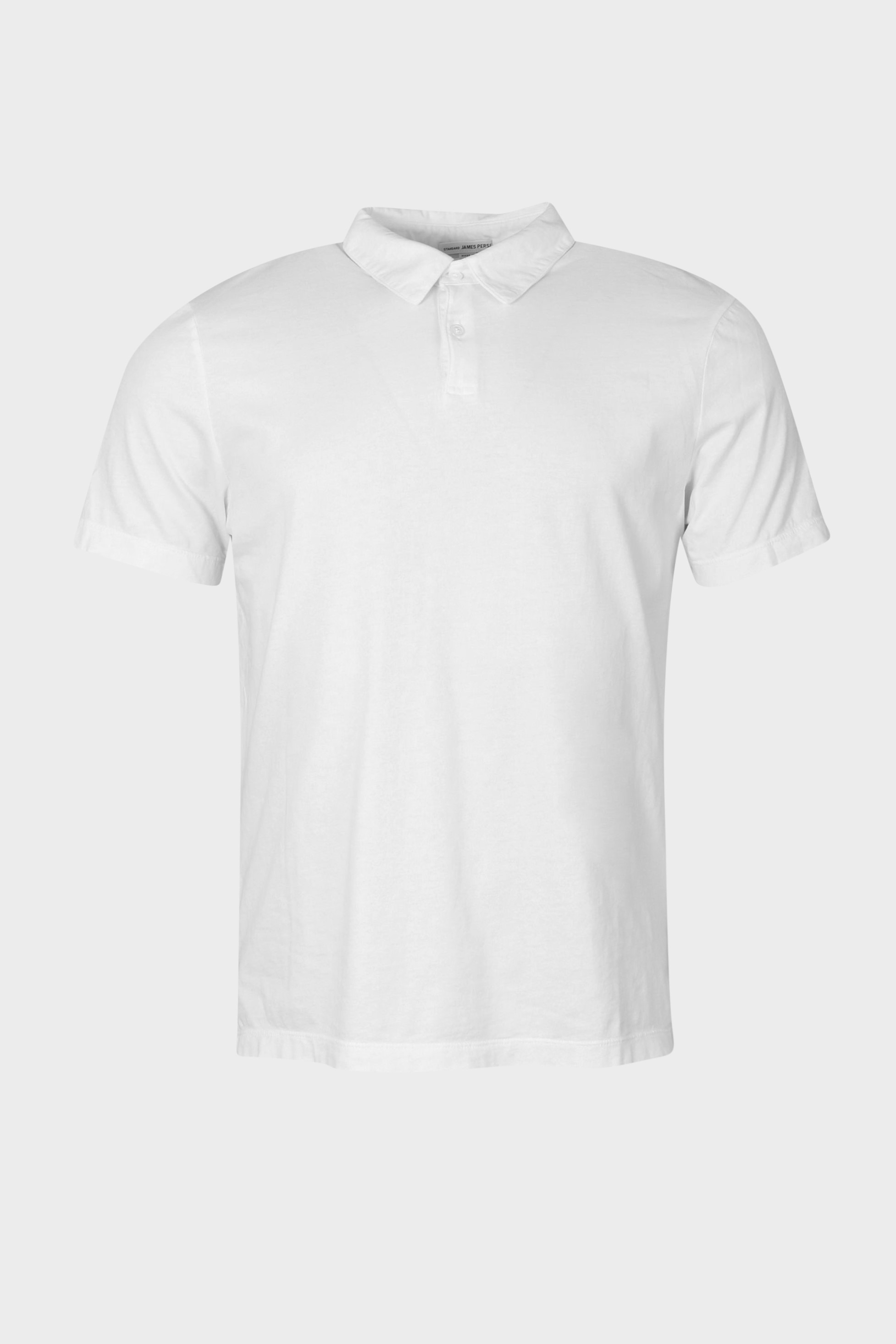 JAMES PERSE Revised Standard Polo in White JAMES PERSE Revised Standard Polo in White