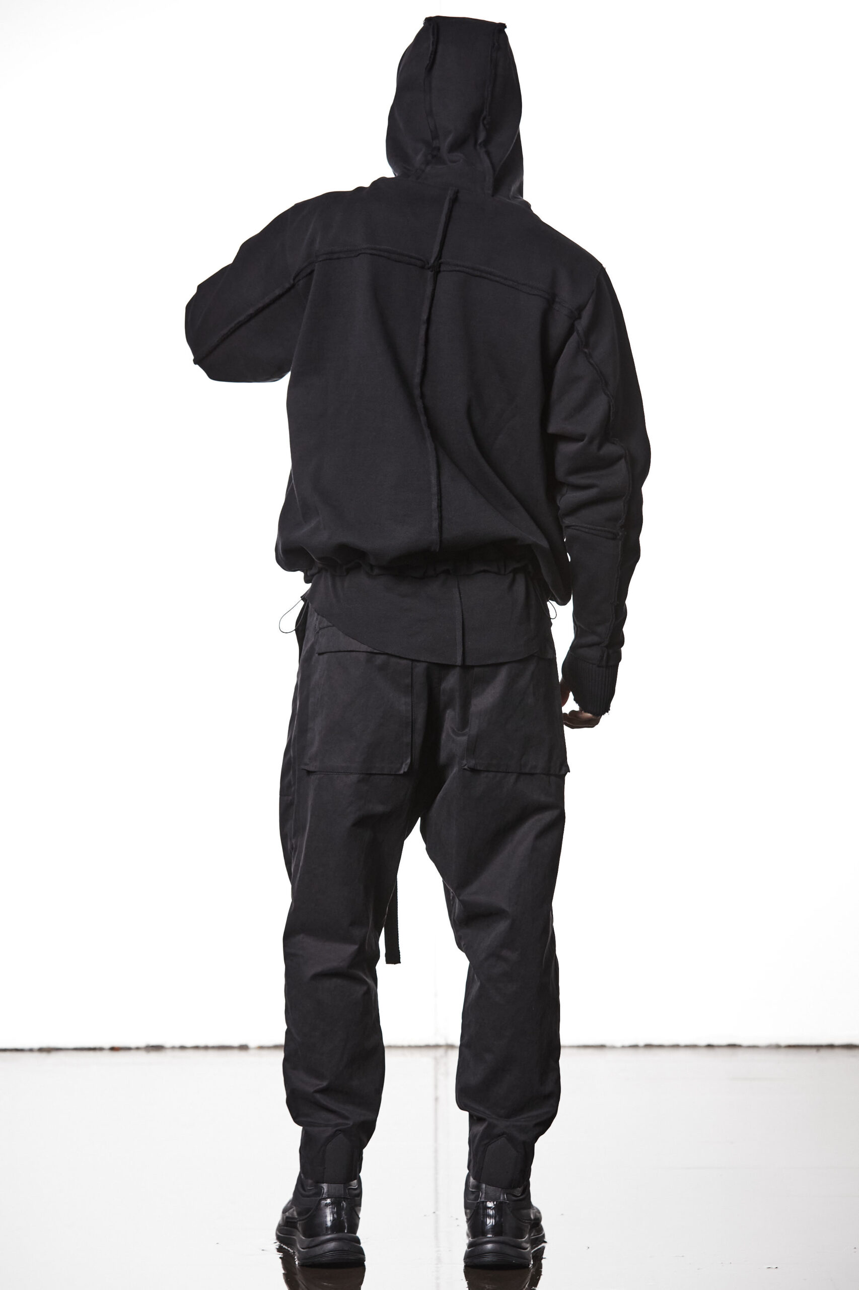 THOM KROM Oversize Zip Hoodie in Black