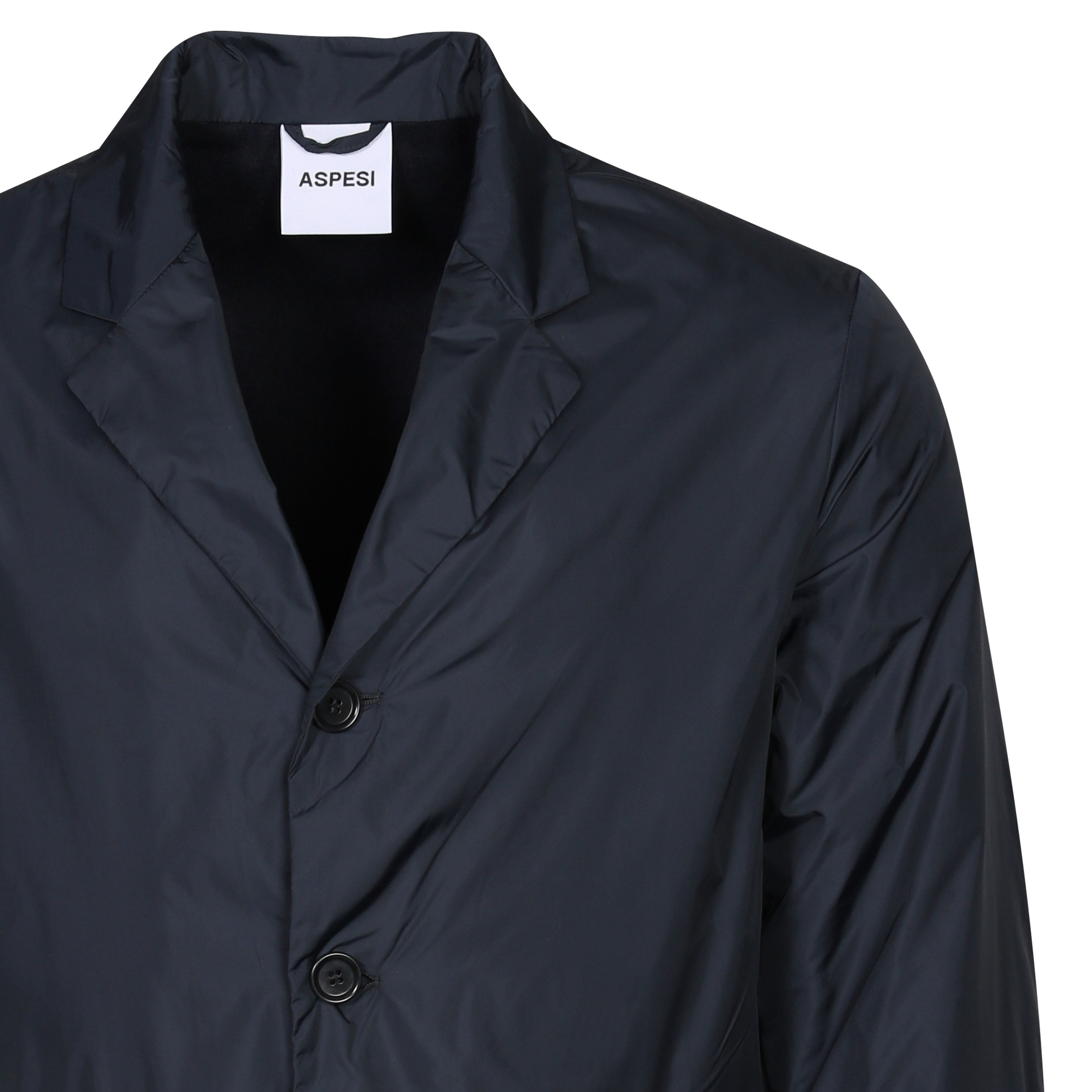 Aspesi Lighweight Padded Recycled Nylon Jacket in Black