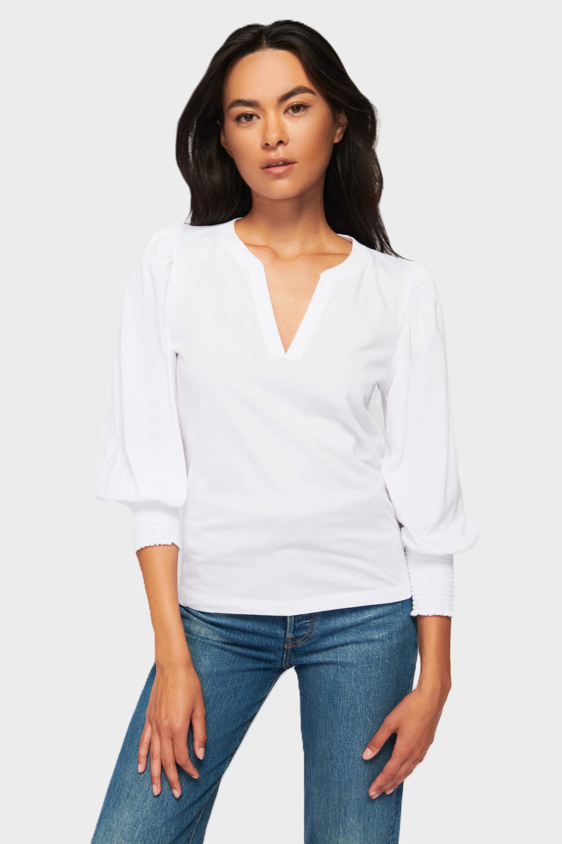 NATION LTD Longsleeve in White