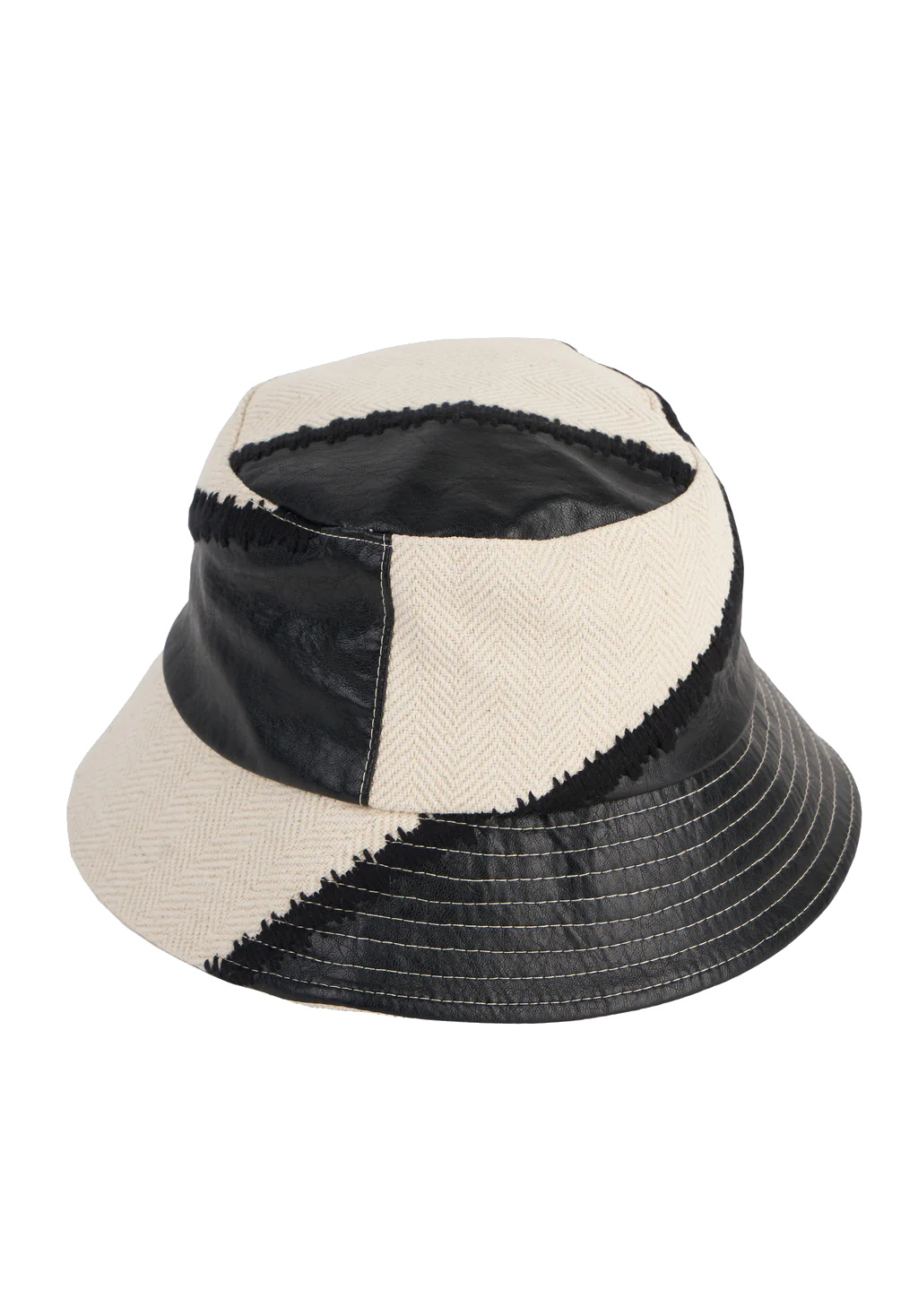 LALA BERLIN Bucket Hat Hallina in Dark Egret Black S