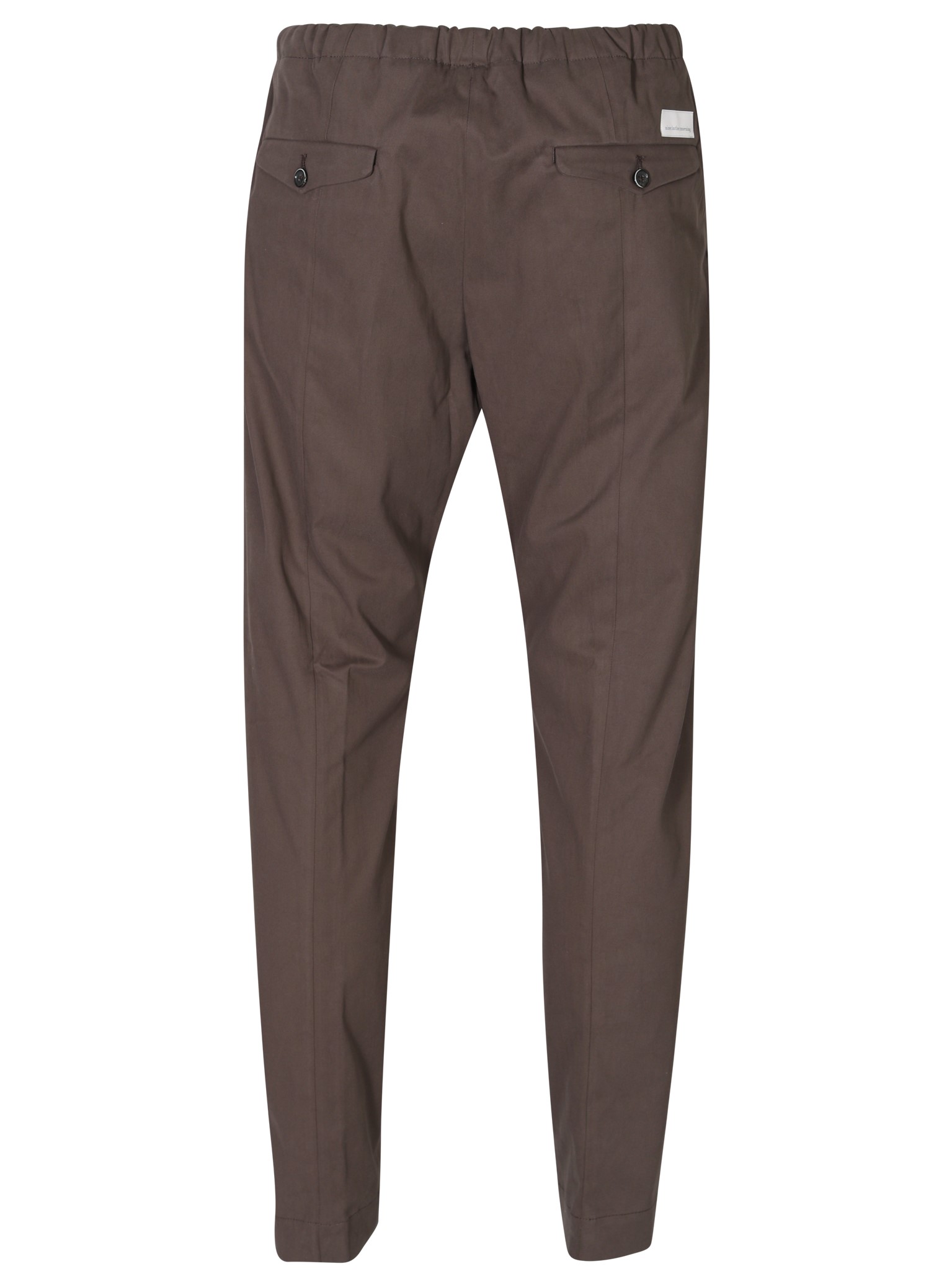 NINE:INTHE:MORNING Mirco Carrot Cotton Stretch Pant in Brown 54