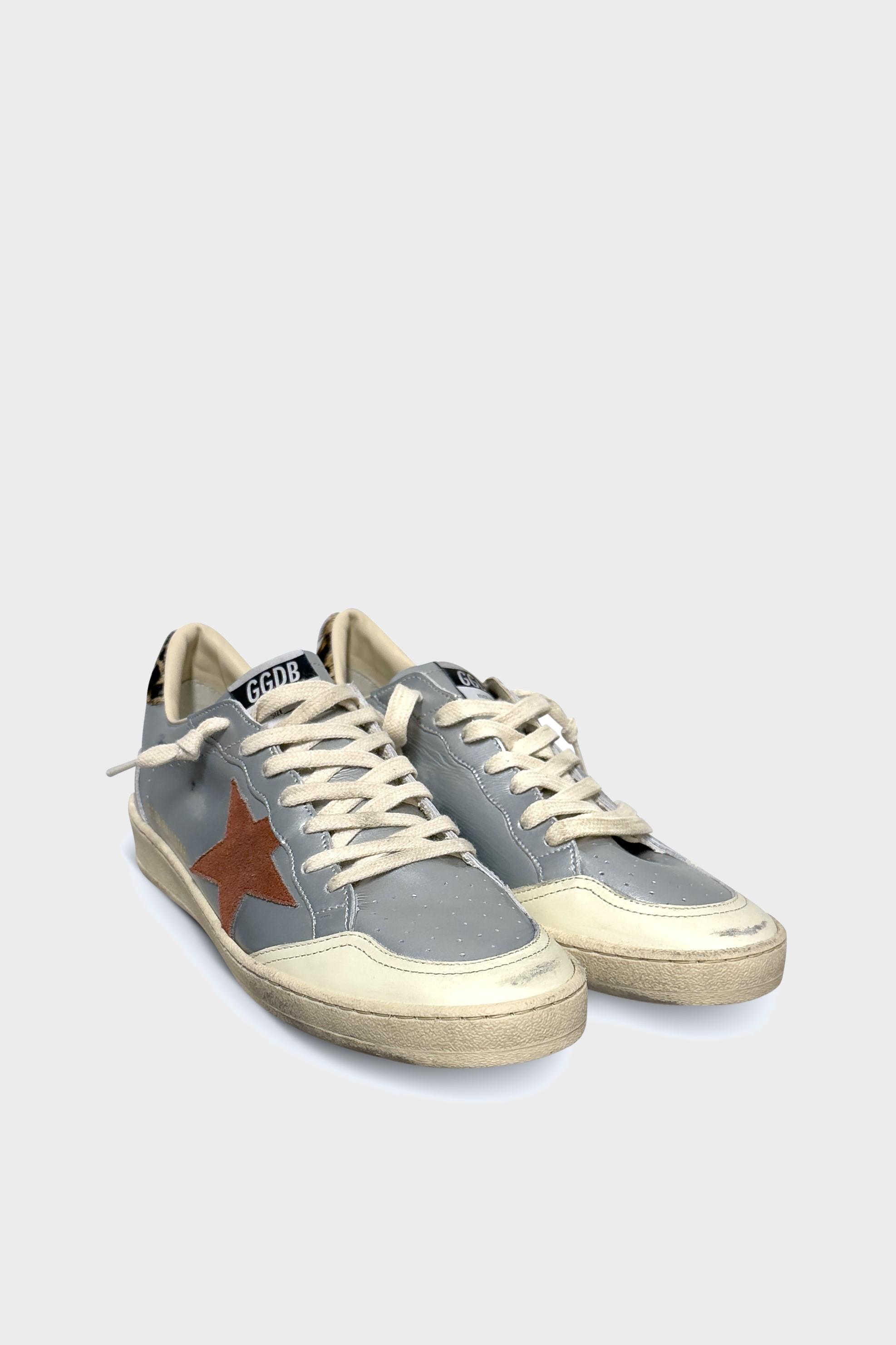 GOLDEN GOOSE Ballstar Silver/Horsy Heel