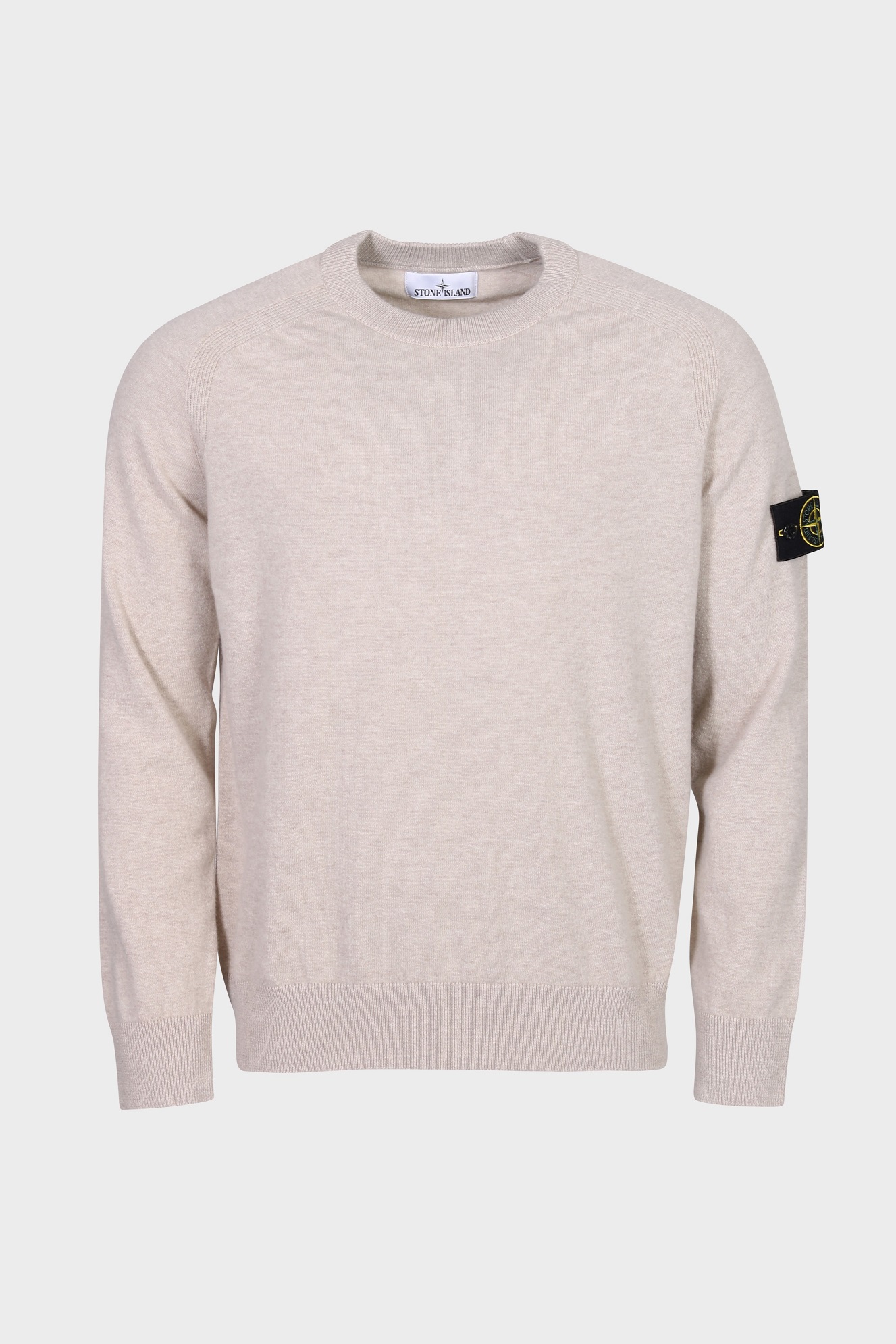 STONE ISLAND Knit Pullover in Heather Beige