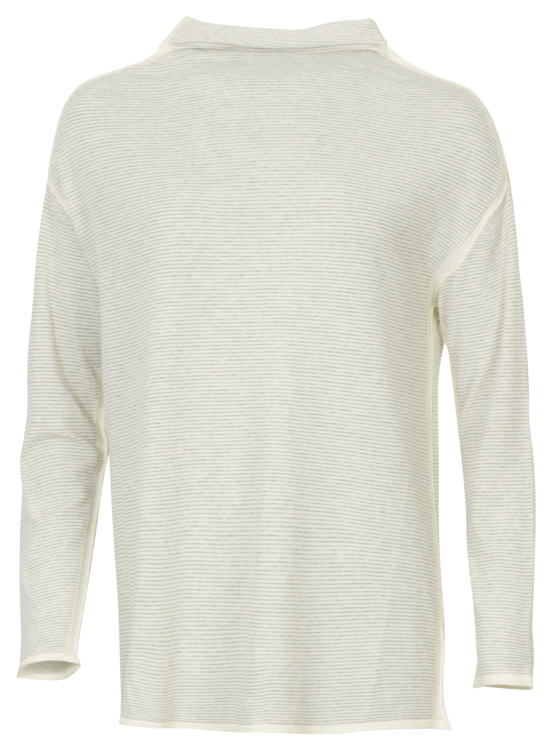 Transit Par Such Turtle Neck Shirt gestreift ecru