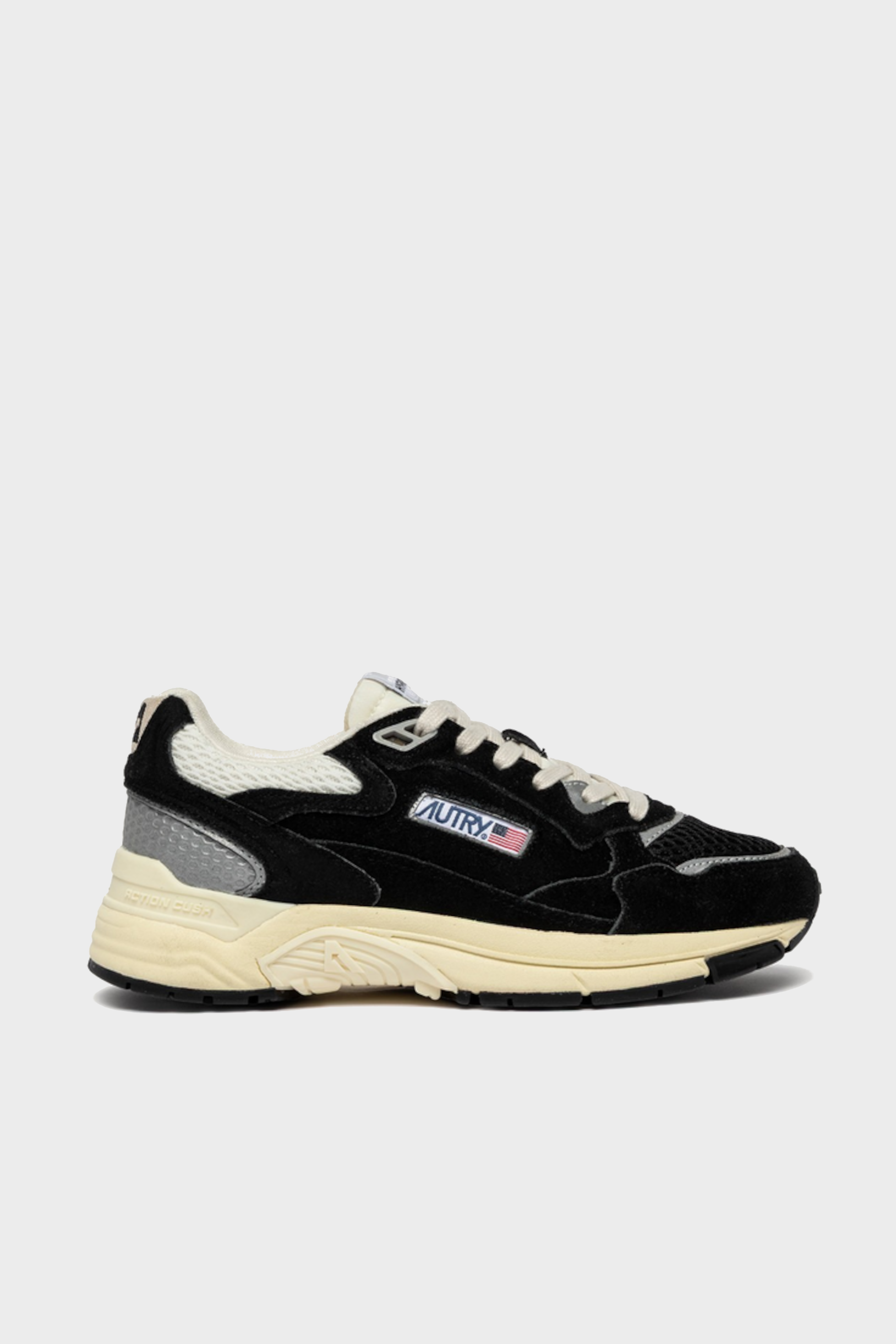AUTRY ACTION SHOES Hyperway in Suede/Mesh/Black/Silver 47