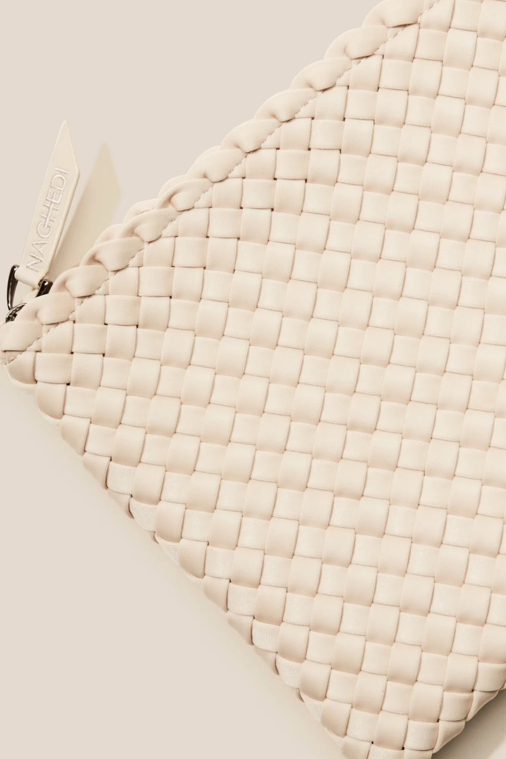 NAGHEDI Handwoven Large Tote St. Barth in Ecru