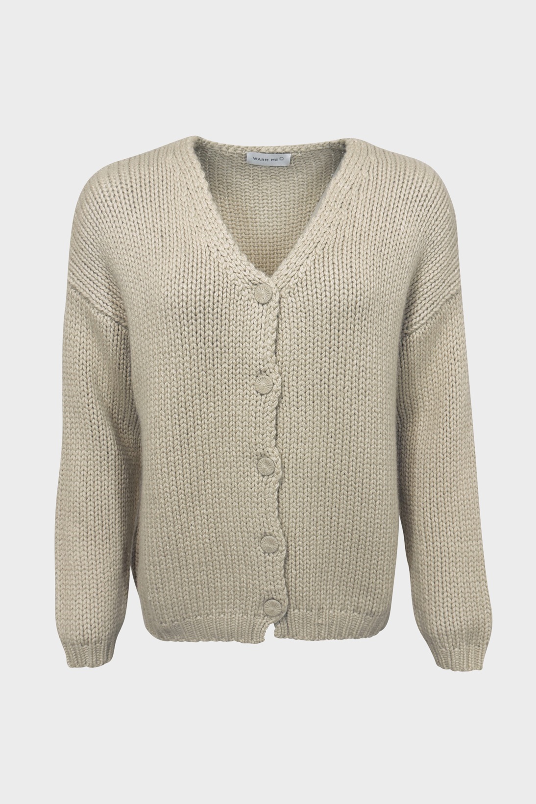 WARM ME Cashmere Cardigan in Sand