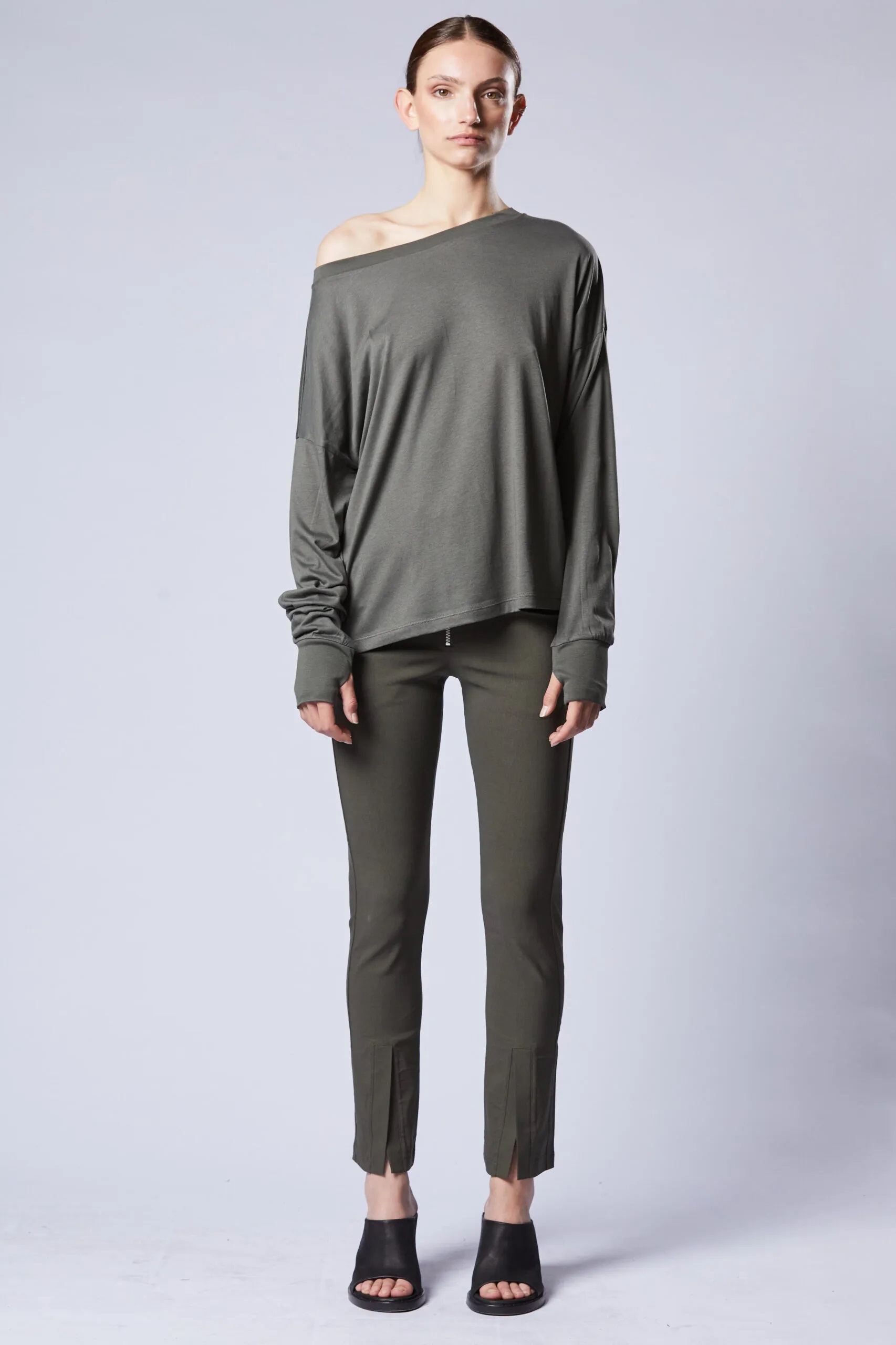 THOM KROM Oversize Longsleeve in Ivy Green XS