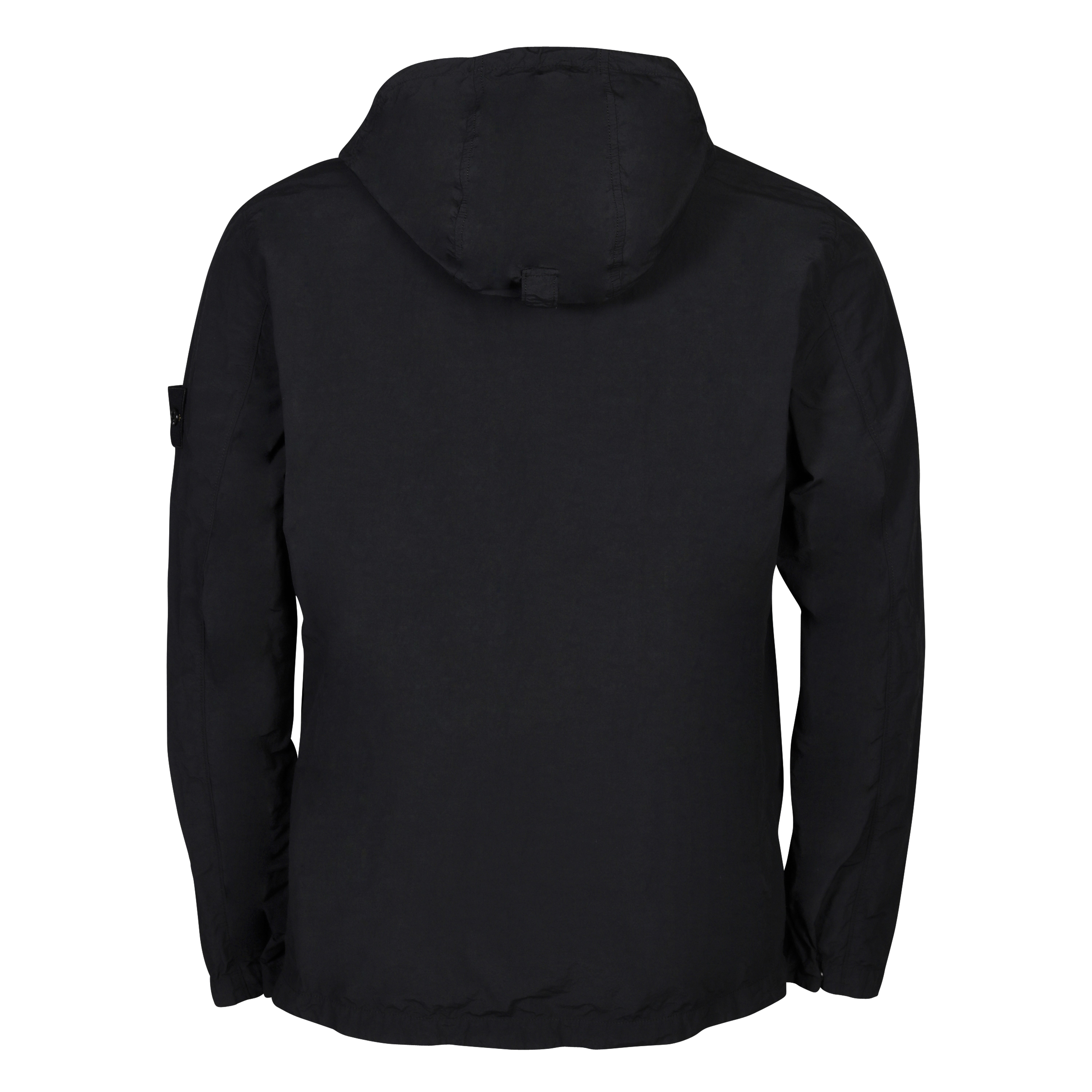 Stone Island Hooded Overshirt in Black