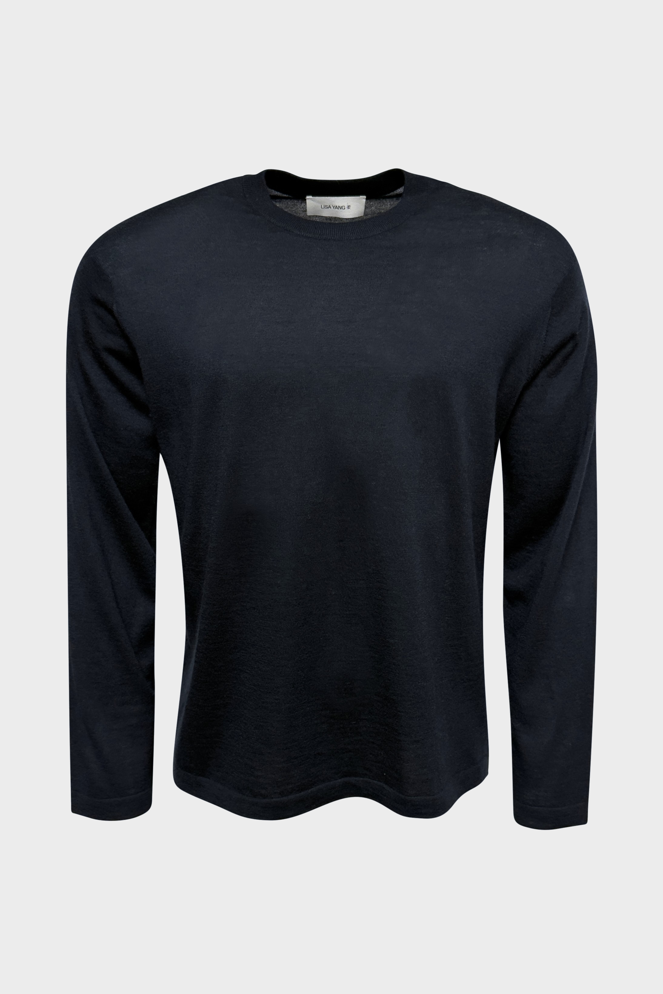 LISA YANG Nathaniel Cashmere Sweater in Navy