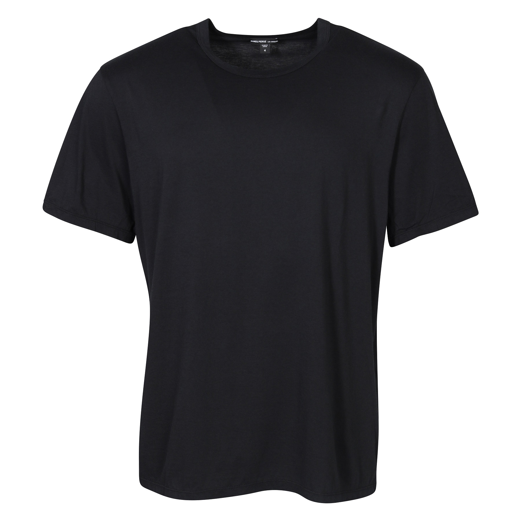 James Perse Elevated Lotus Jersey T-Shirt in Black