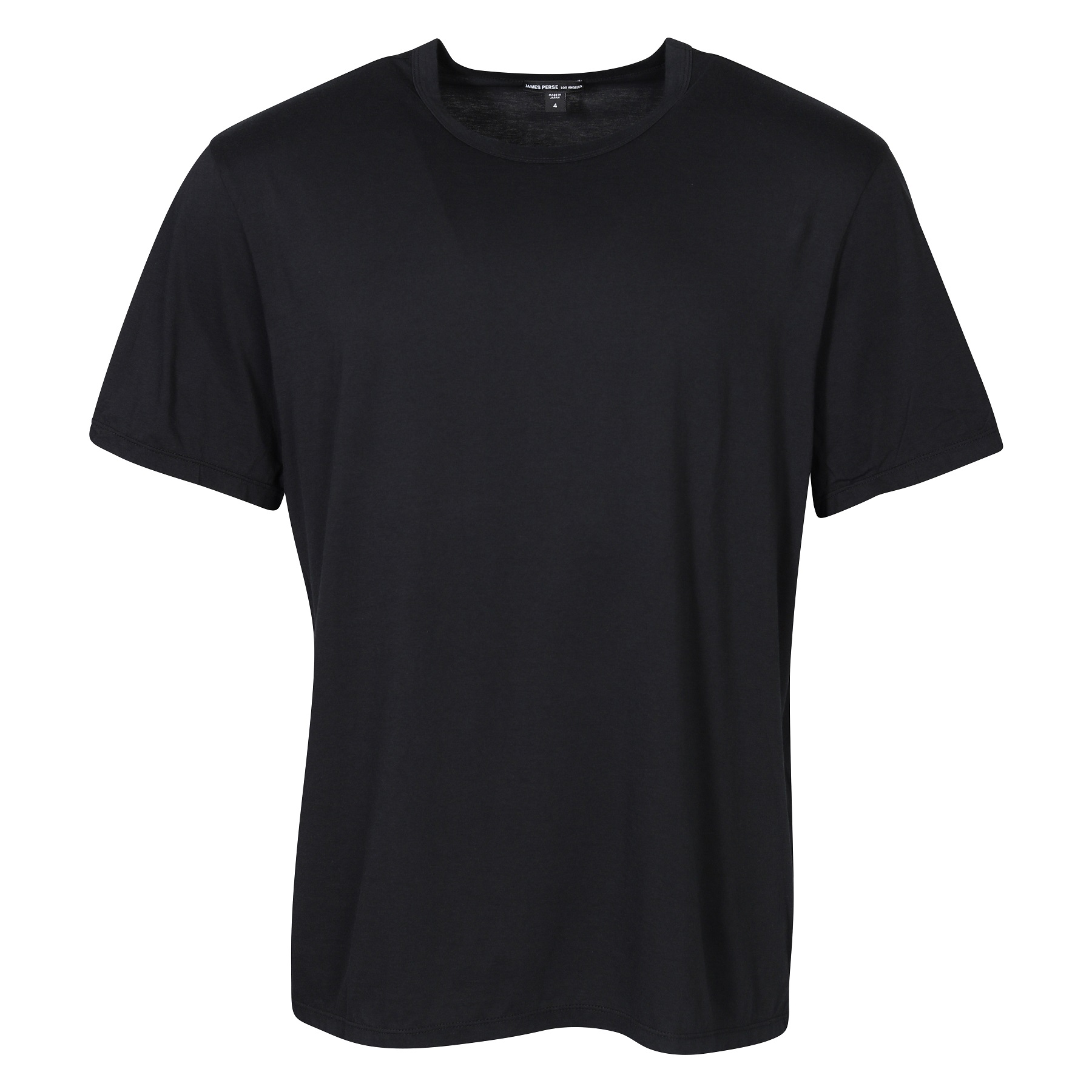 James Perse Elevated Lotus Jersey T-Shirt in Black James Perse Elevated Lotus Jersey T-Shirt in Black