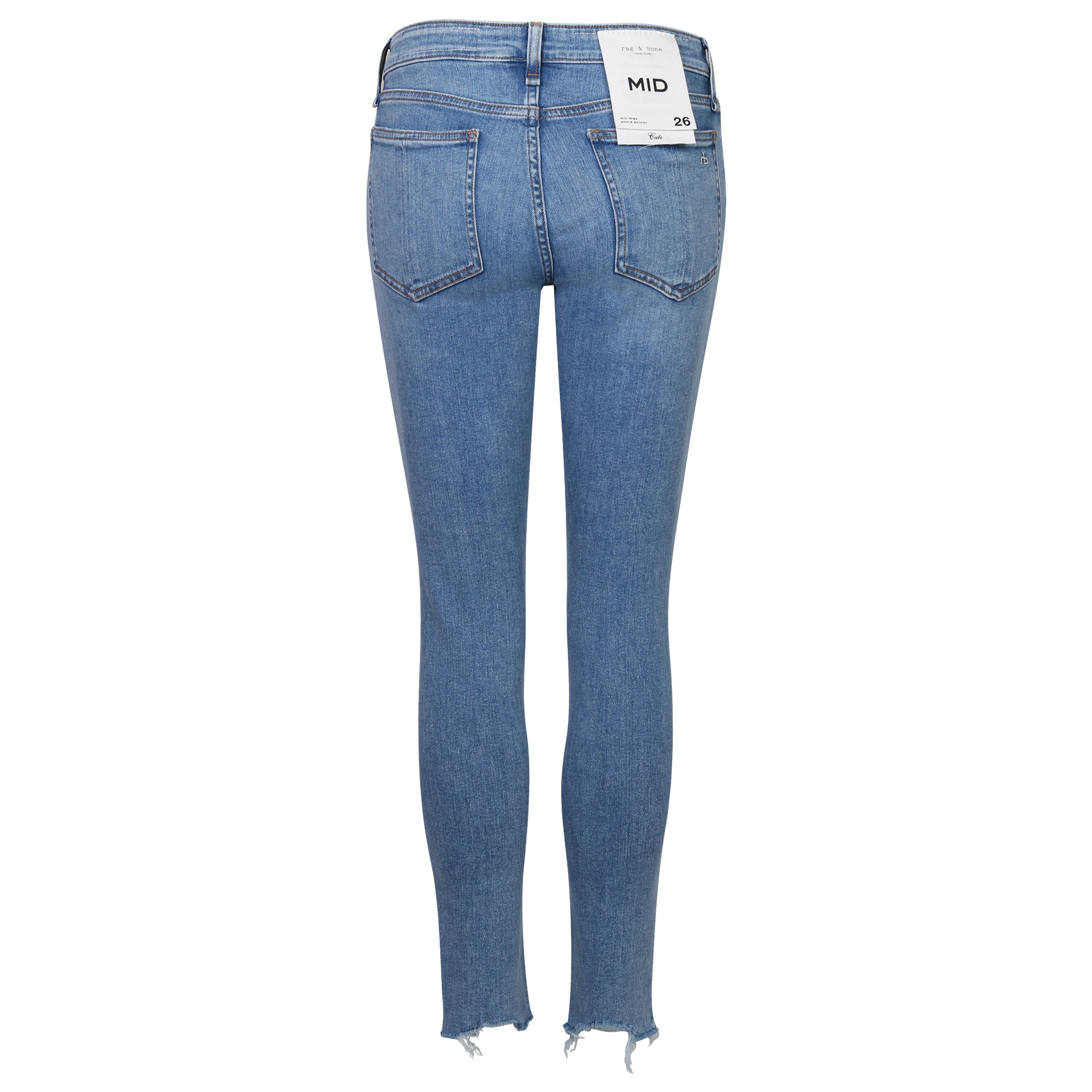 Rag & Bone Midrise Jeans Cate Ankle Skinny Light Blue