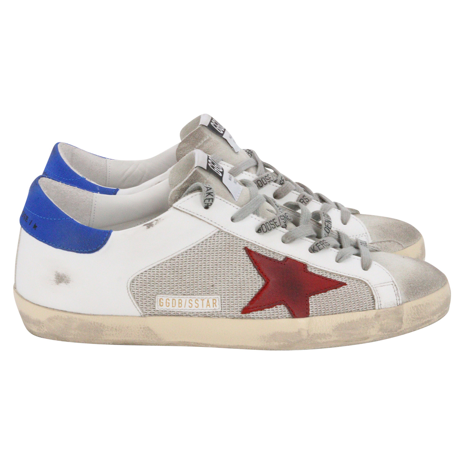 Golden Goose Sneaker Superstar White/Red/Blue