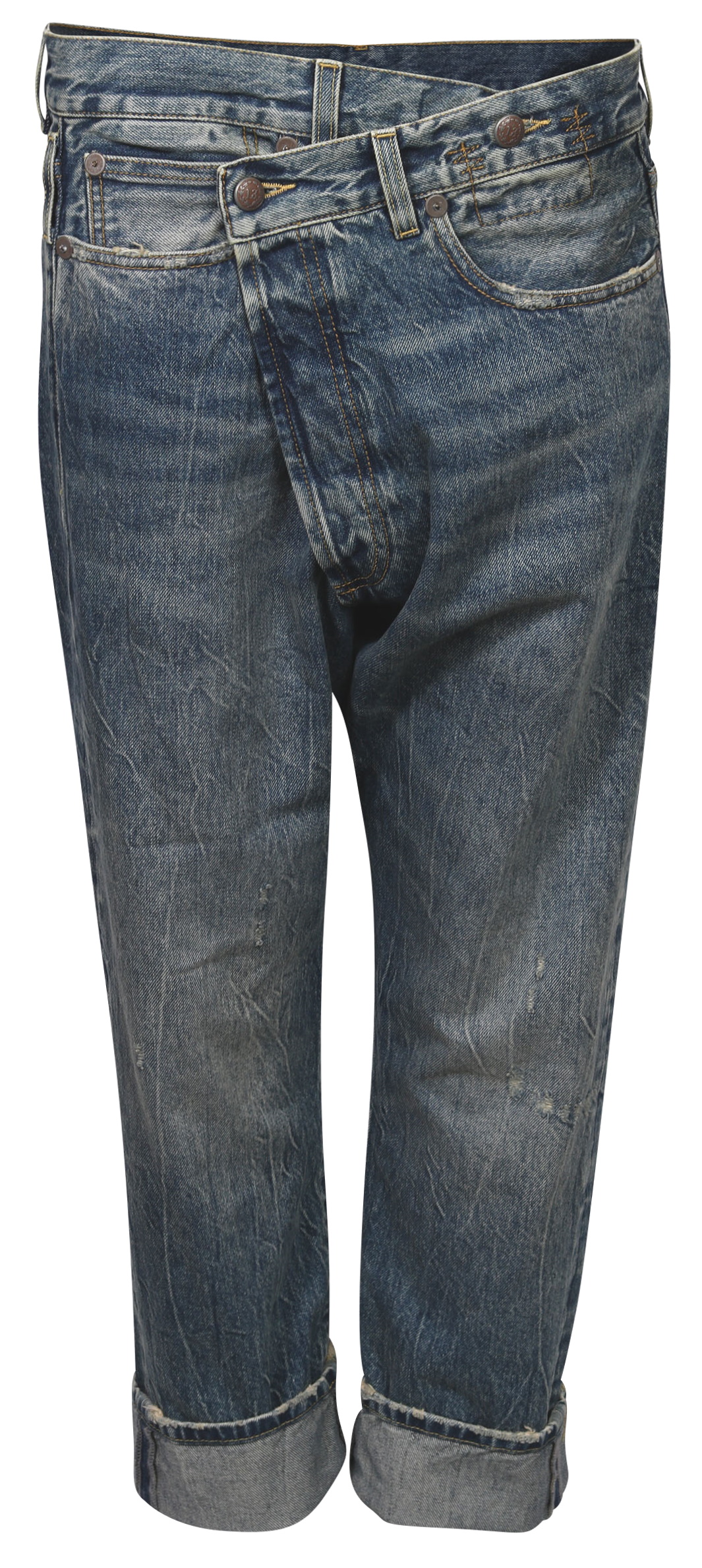 R13 Cross Over Jeans Kelly Washed Blue