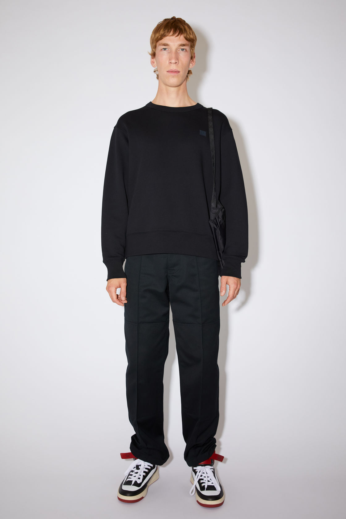 Unisex Acne Studios Sweatshirt Forba Face Black XS