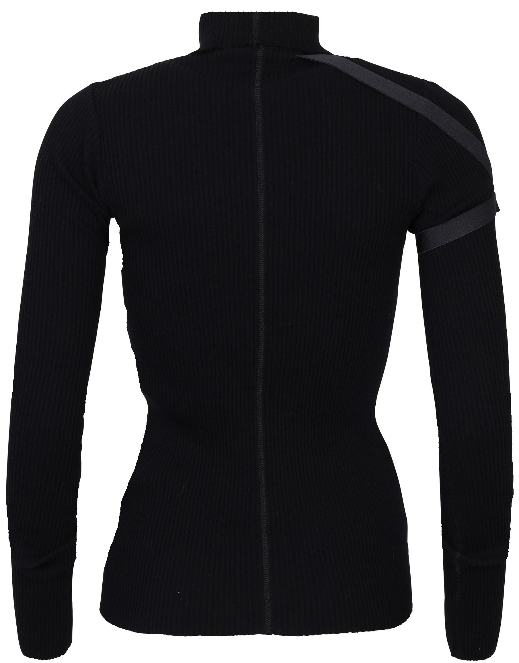 Helmut Lang Cotton Rib Turtleneck Black S