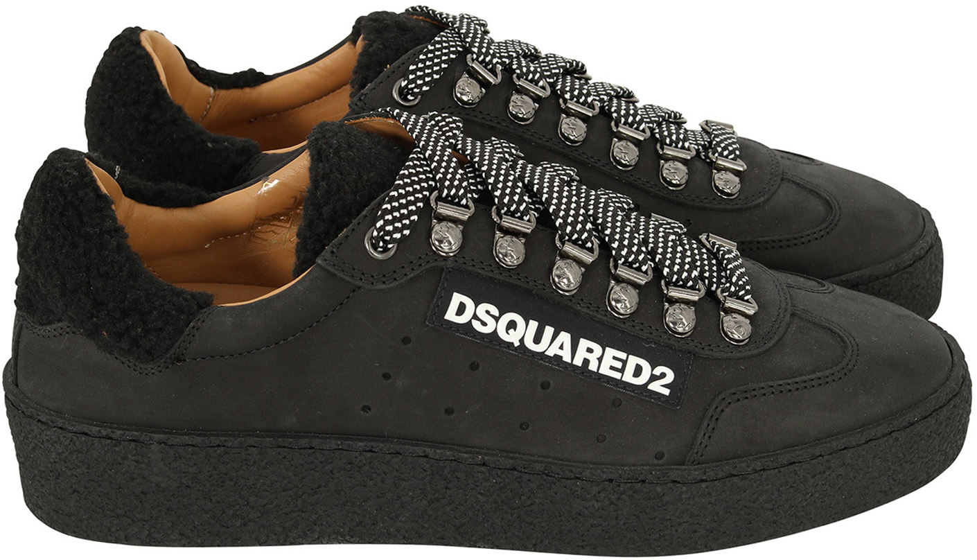 Dsquared Sneaker Nabuk/Eco Fur Black 41