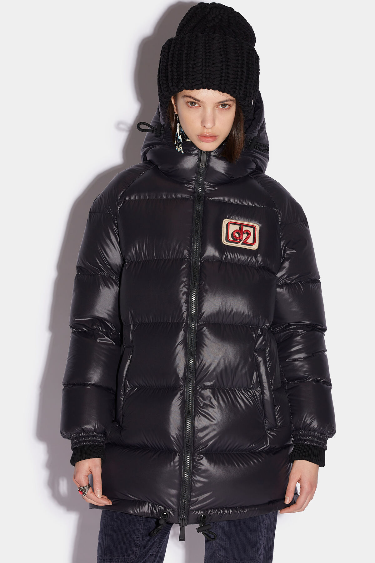 DSQUARED2 Puffer Jacket in Black IT 40 / DE 34