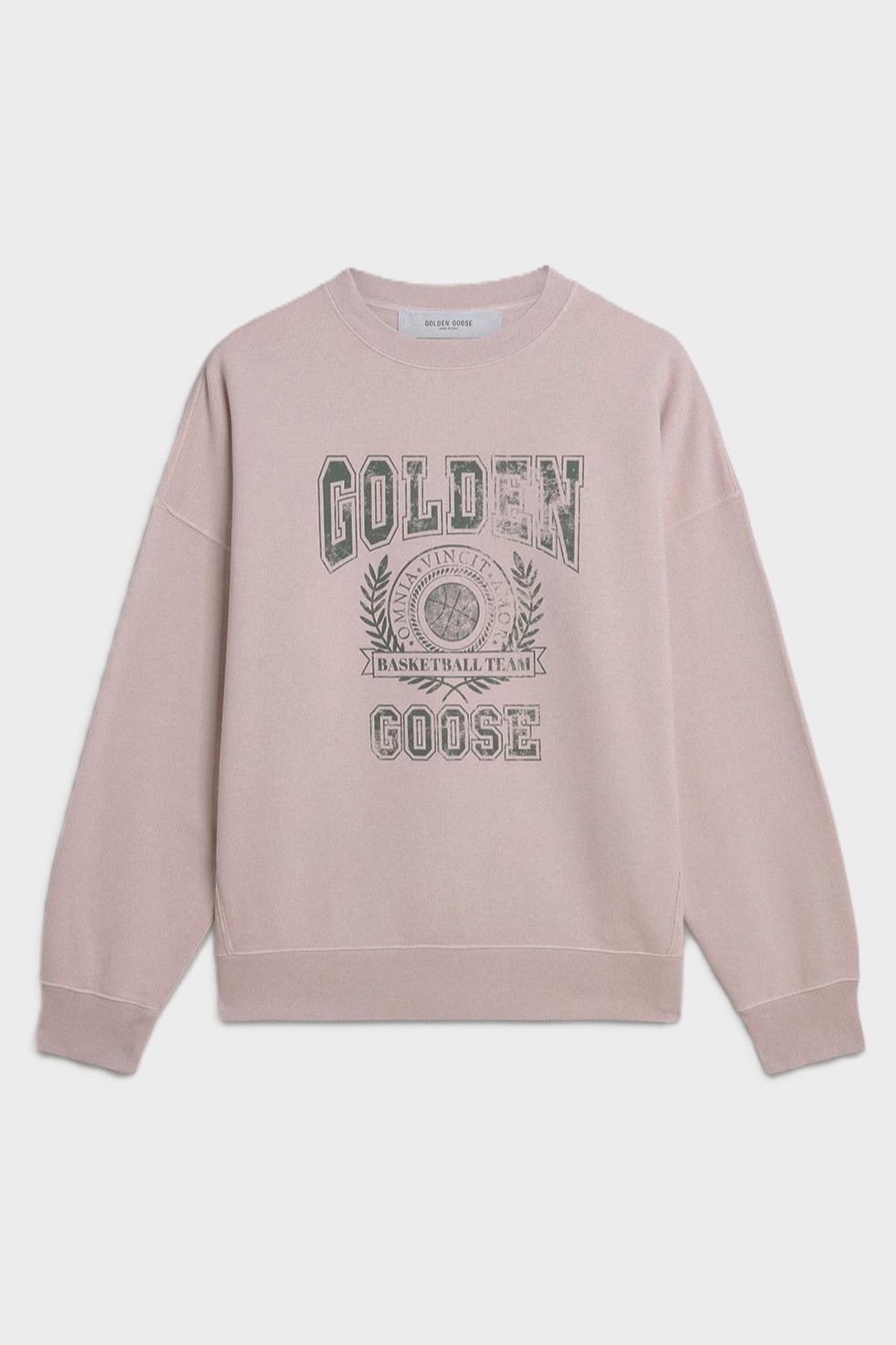 GOLDEN GOOSE Nelson College Sweatshirt in Old Pink GOLDEN GOOSE Nelson College Sweatshirt in Old Pink