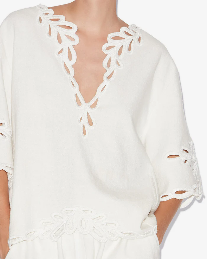 ISABEL MARANT ÉTOILE Shana Tunic in White ISABEL MARANT ÉTOILE Shana Tunic in White