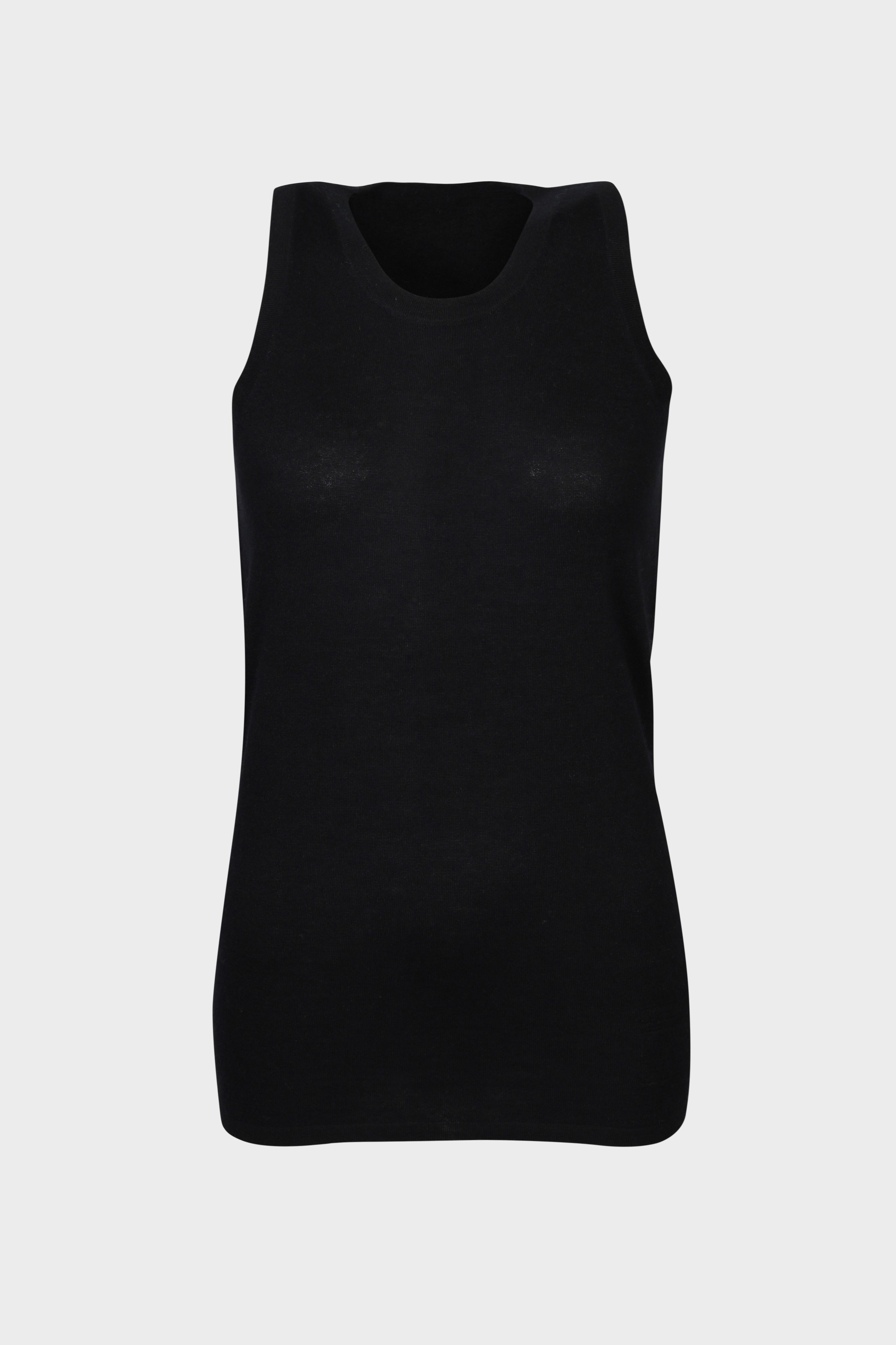 FRENCKENBERGER Tanktop in Black XS