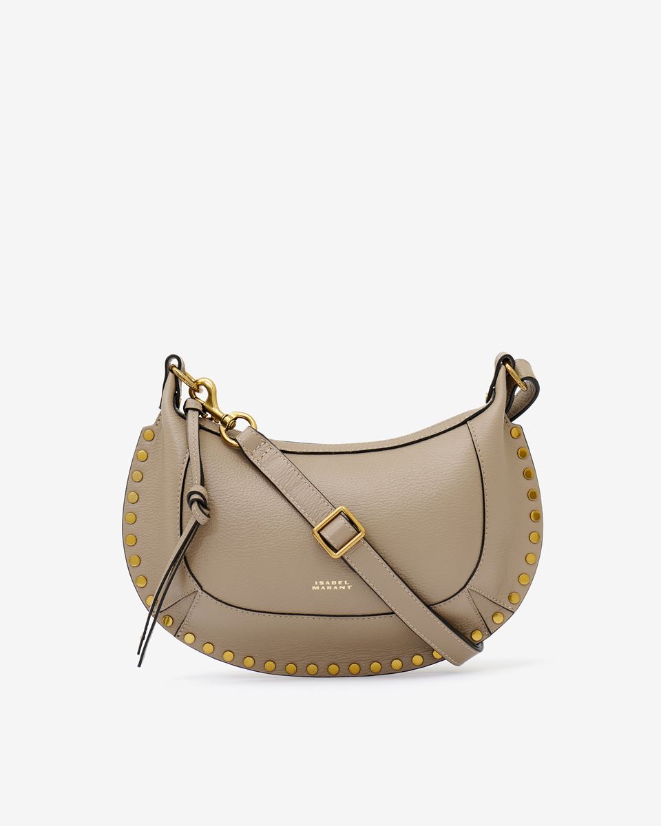 ISABEL MARANT Oskan Moon Shoulder Bag in Taupe