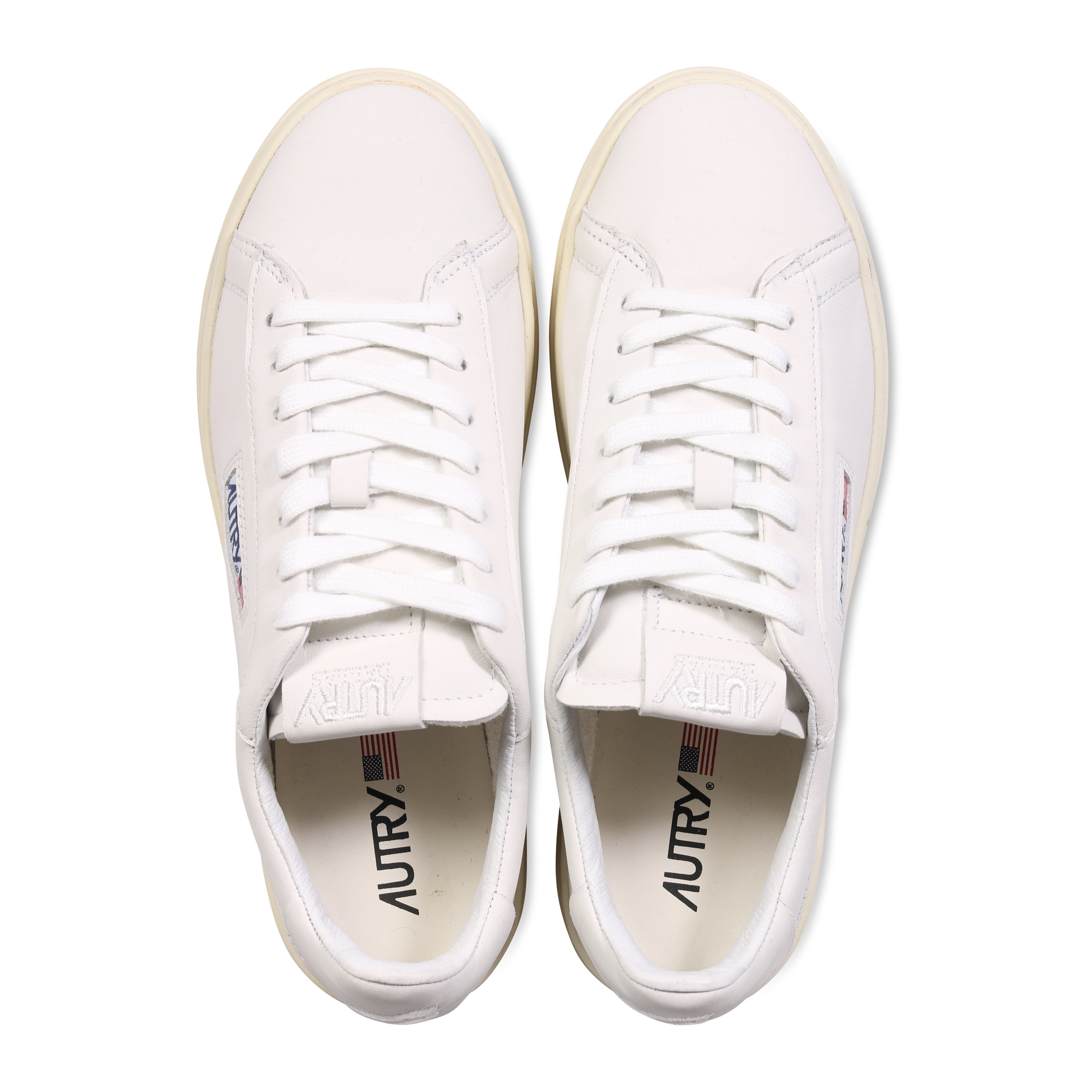 Autry Action Shoes Dallas Low Sneaker Goat White/White