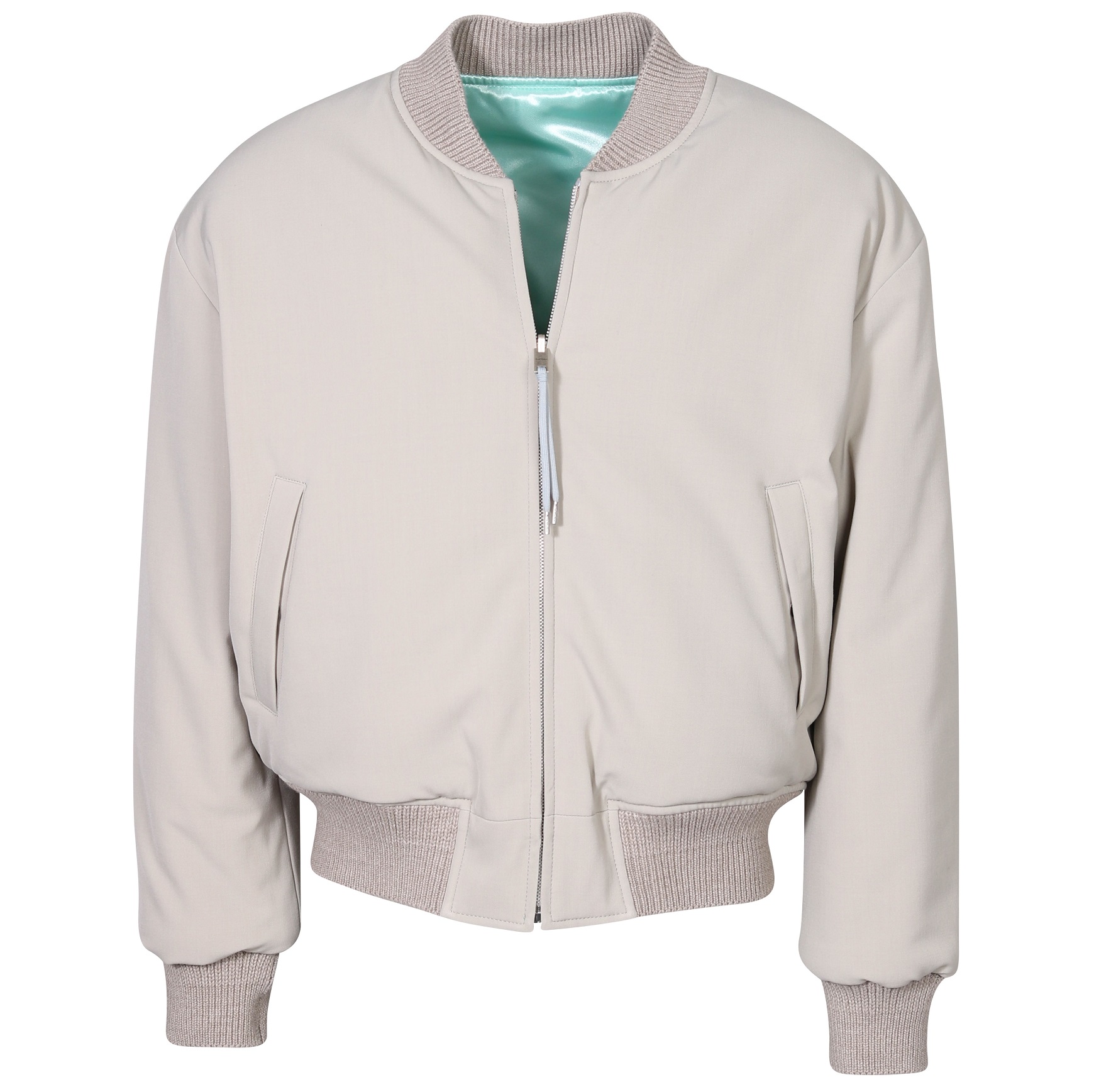 ACNE STUDIOS Reversible Bomberjacket Beige/Turquoise