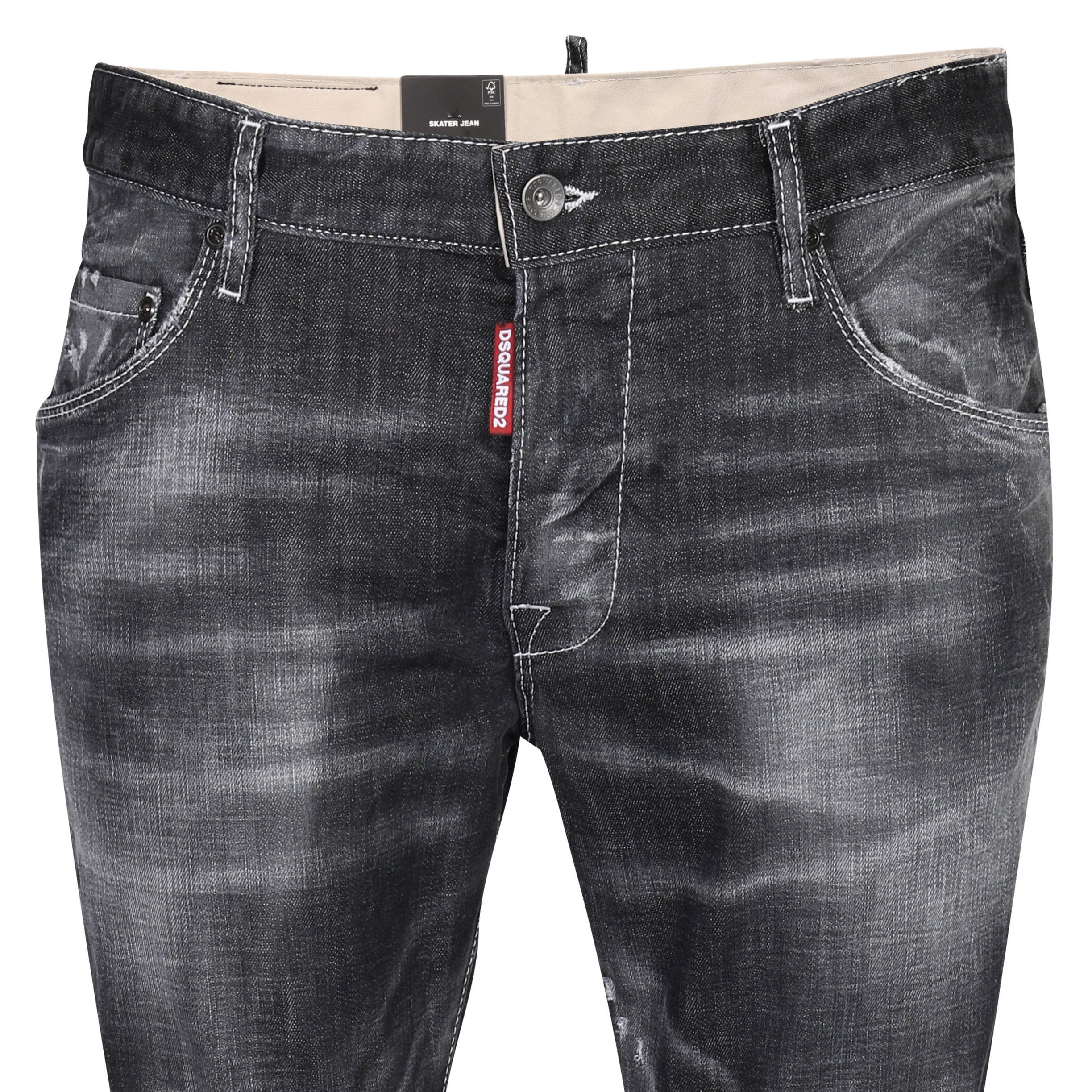 Dsquared Skater Jean in Black Wash