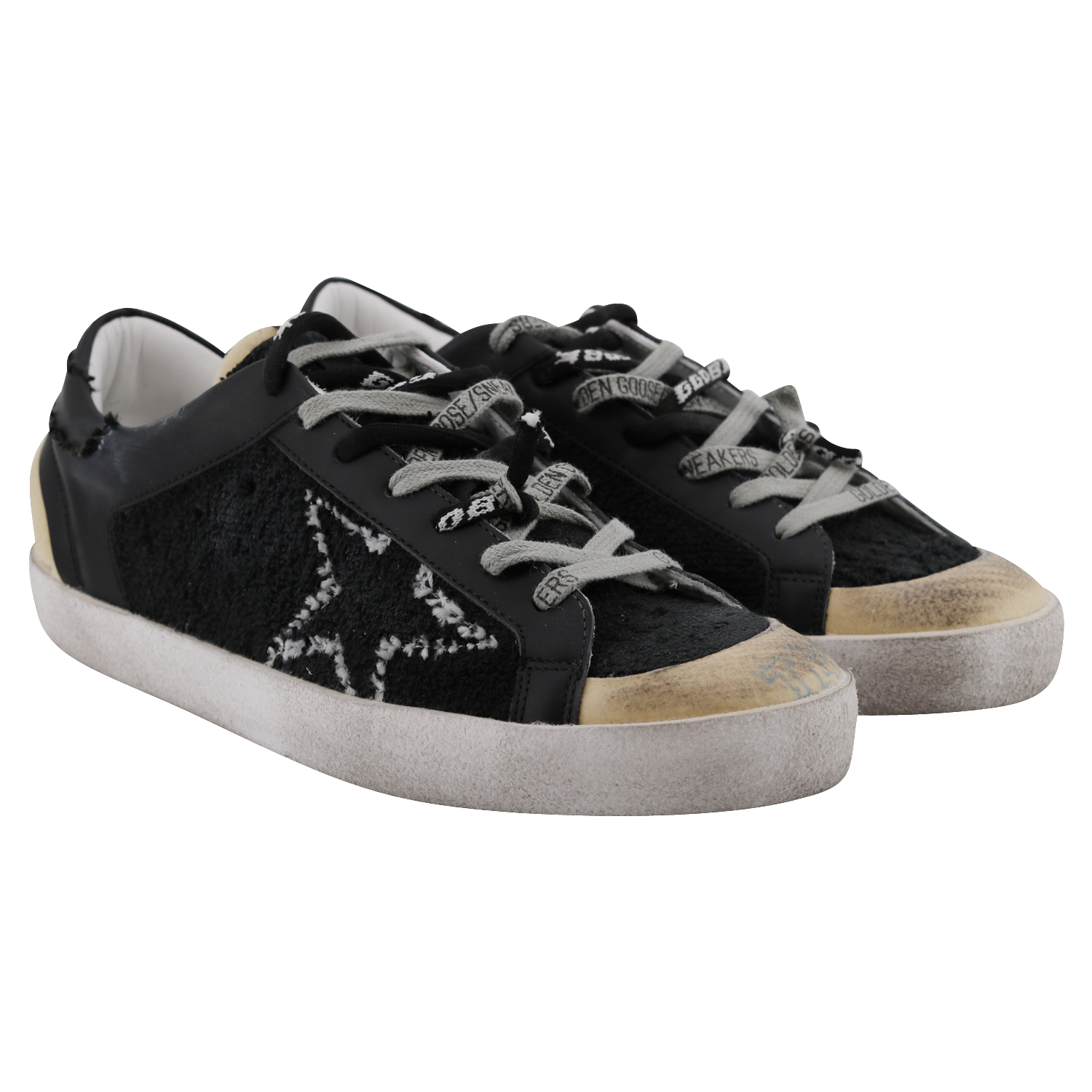Golden Goose Sneaker Superstar Unstitched Black