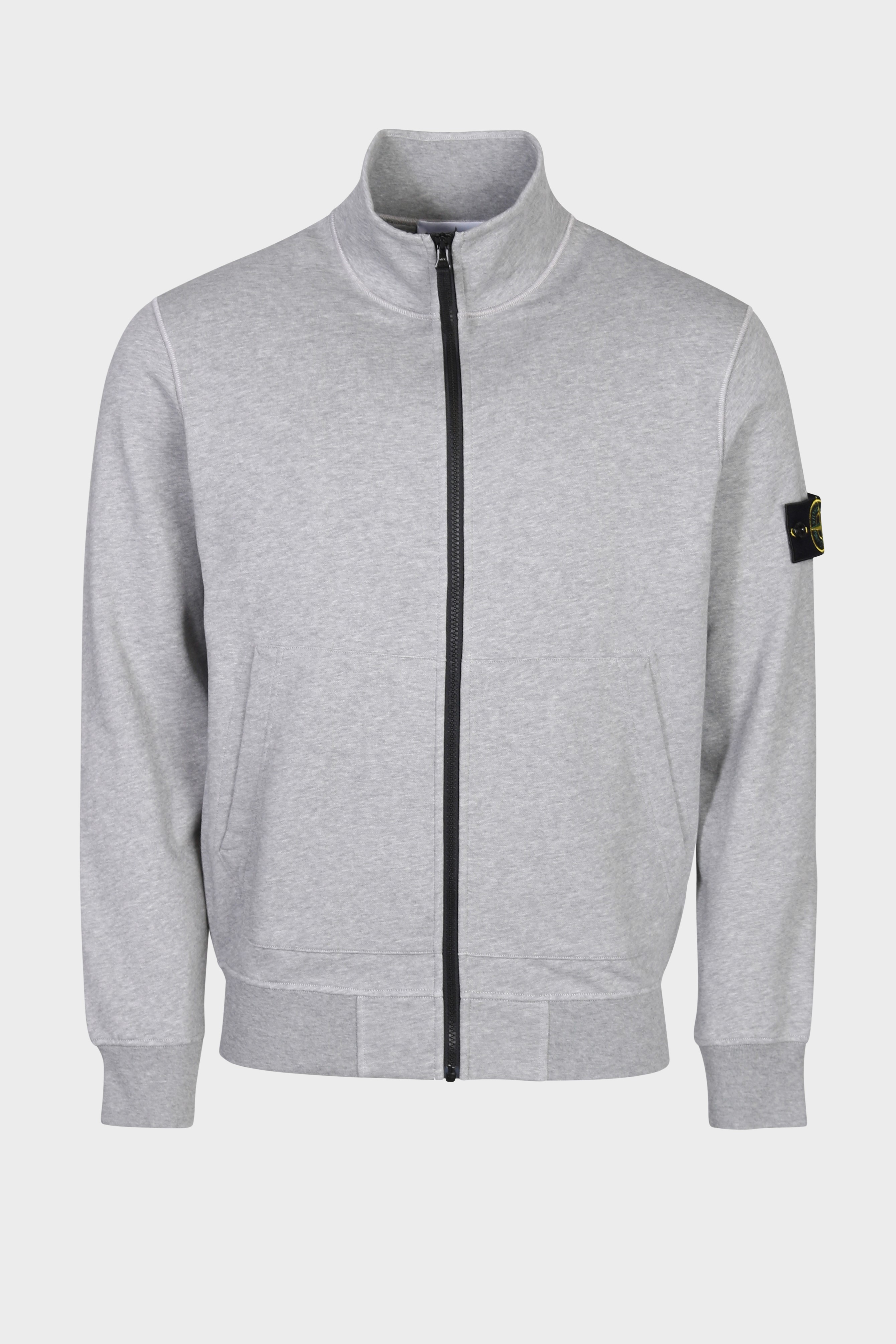 STONE ISLAND Zip Sweatshirt in Heather Grey 3XL