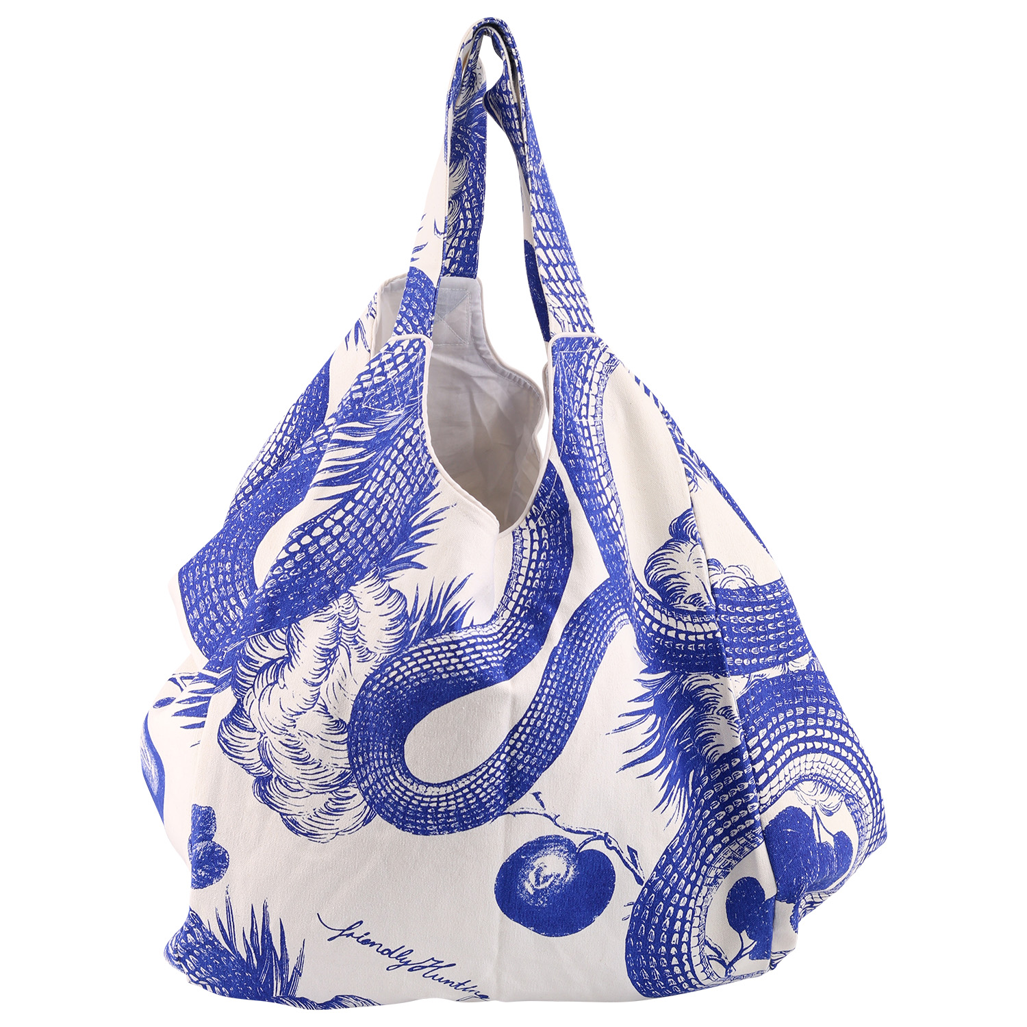 Friendly Hunting Bucket Bag Ivory/Blue
