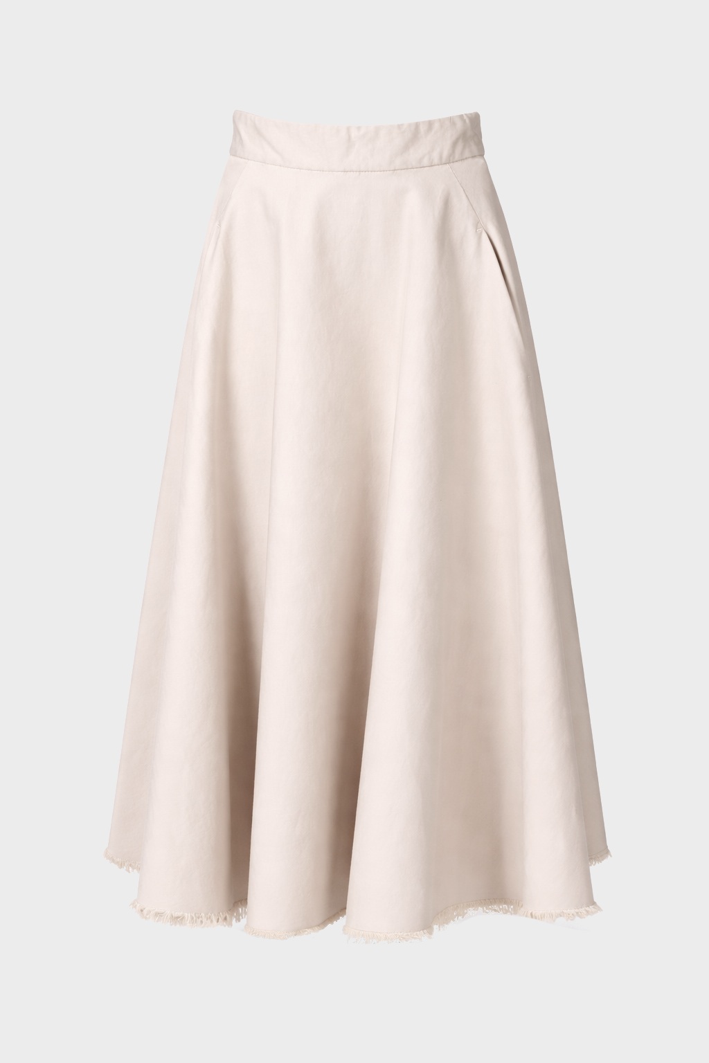 NINE:INTHE:MORNING May Circle Skirt in Beige