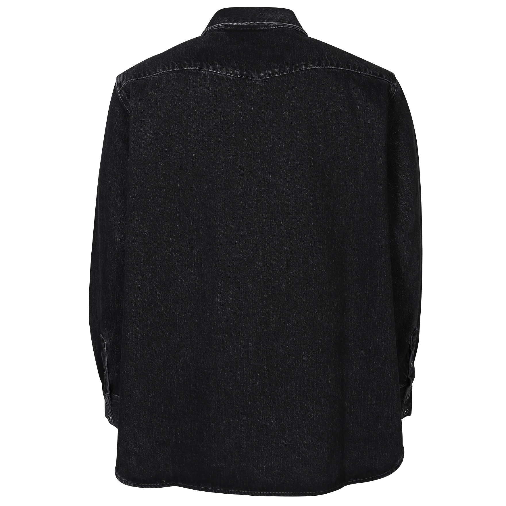 ACNE STUDIOS Oversize Jeans Shirt in Black 46