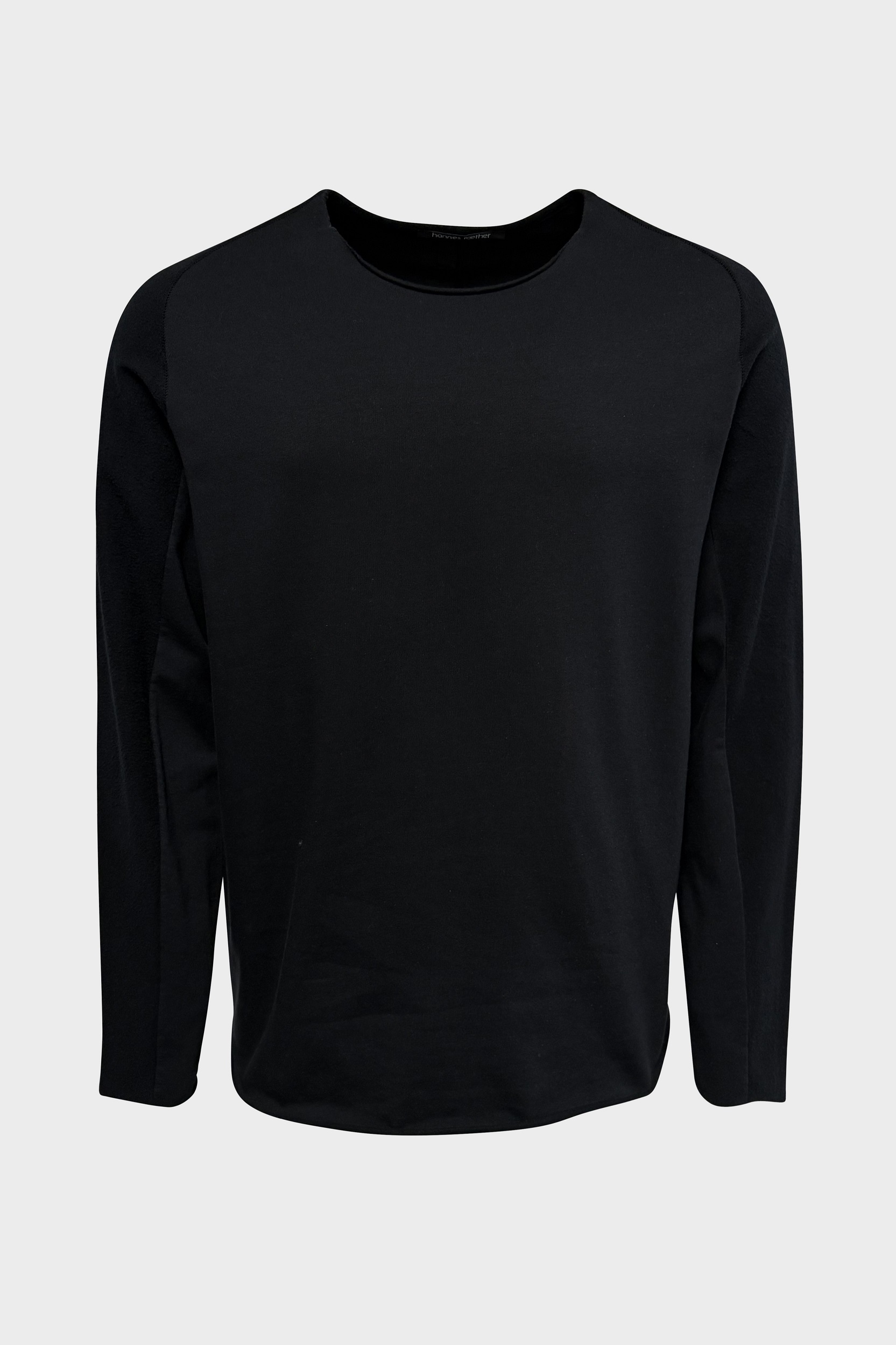 HANNES ROETHER Light Sweatshirt in Black HANNES ROETHER Light Sweatshirt in Black