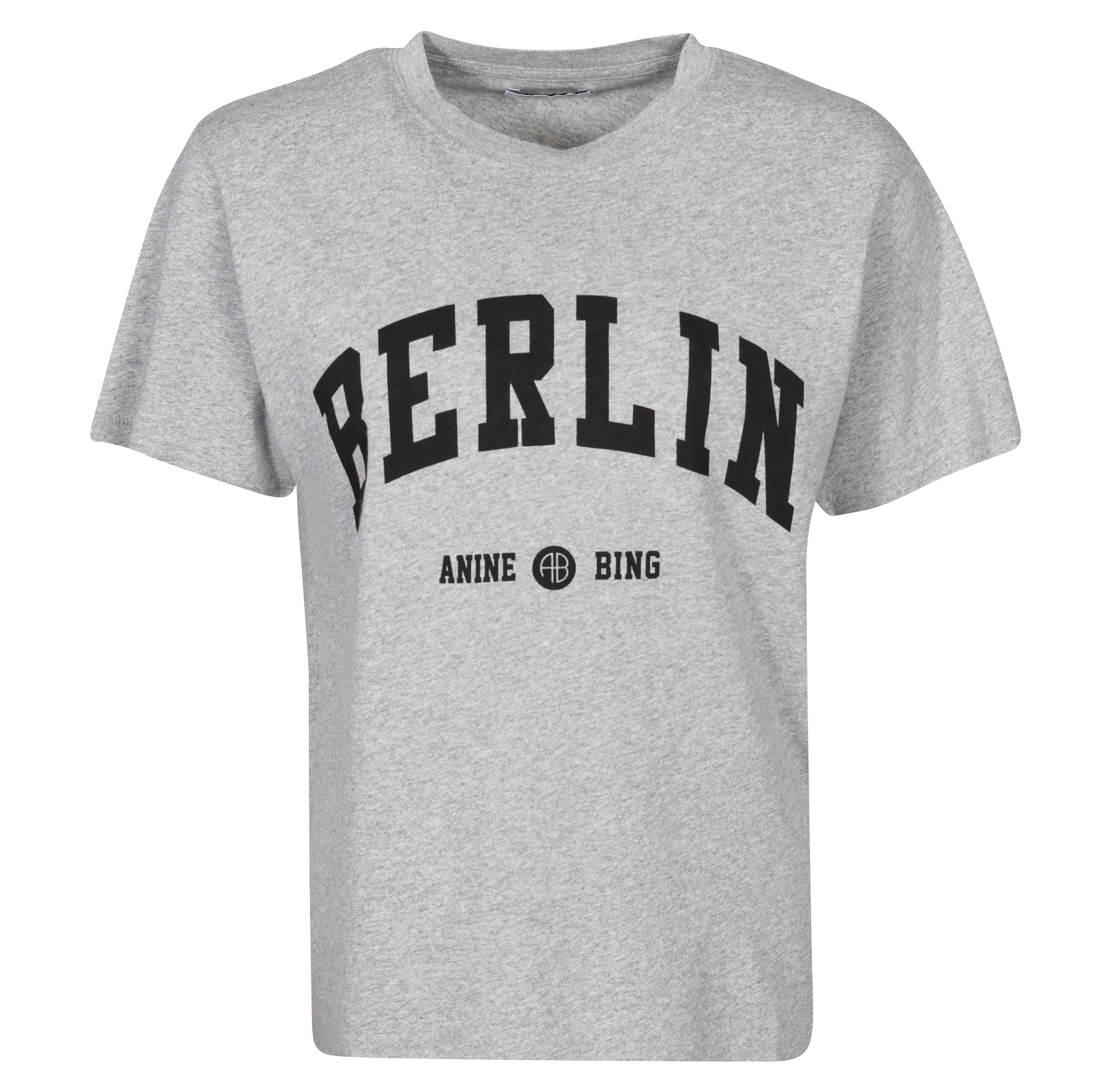 Anine Bing Lili Tee University Berlin in Heathergrey