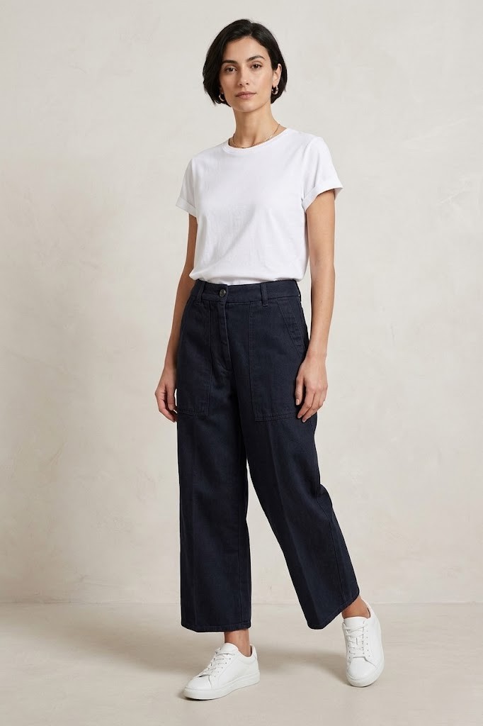 NINE:INTHE:MORNING Carpenter Chino Pant in Navy