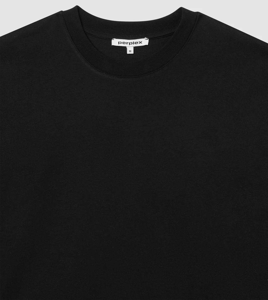 PERPLEX Cropped Boxy Fit T-Shirt in Black XL