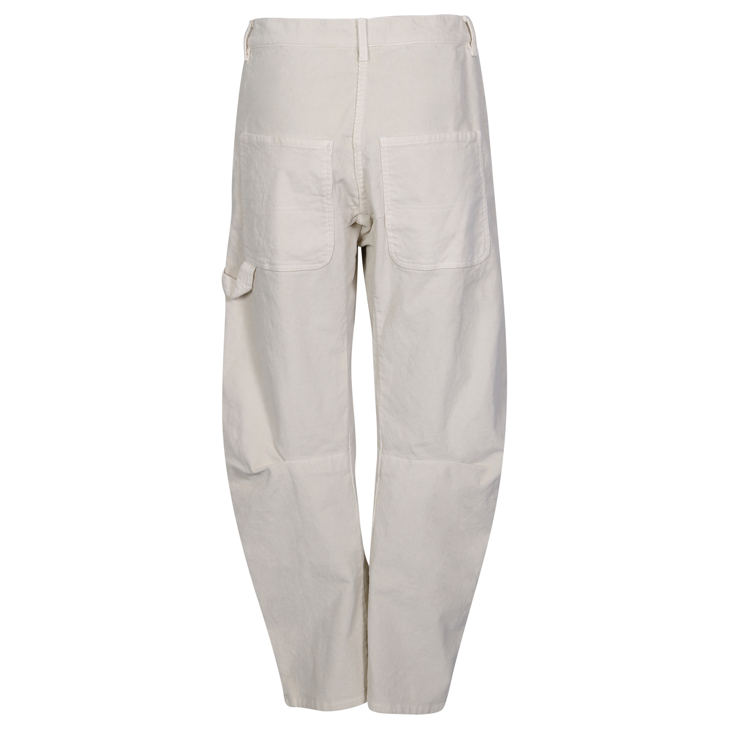 Nili Lotan Corduroy Carpenter Pant in Winter White