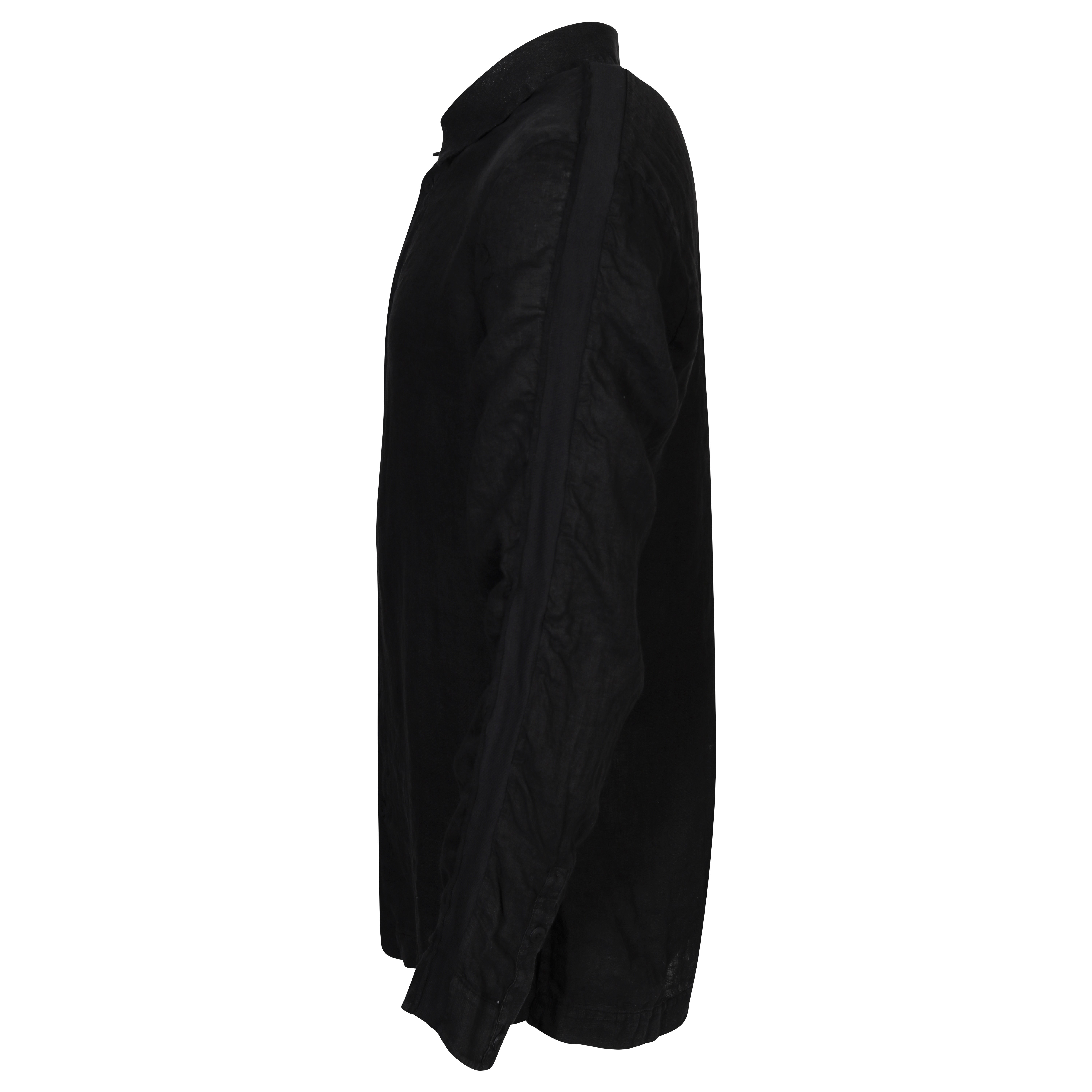 Transit Uomo Linen Shirt in Black S