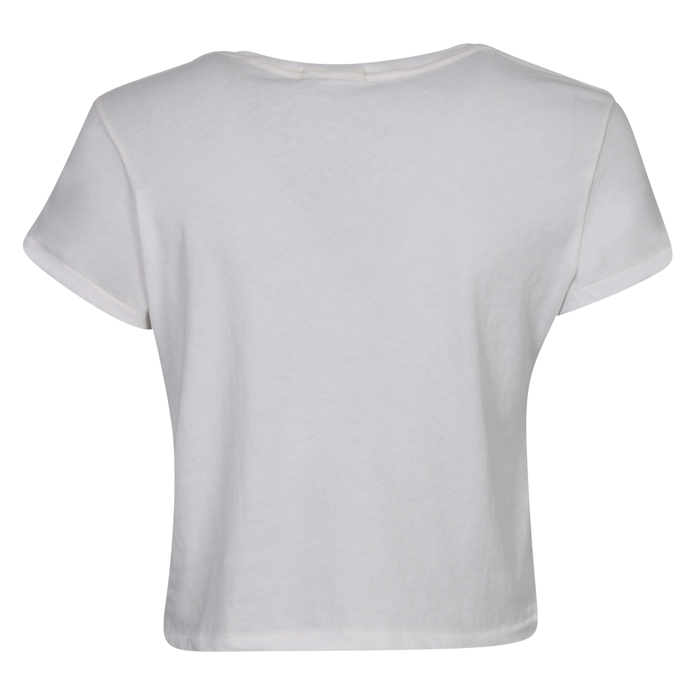 Agolde Crew Neck Boxy T-Shirt Linda White