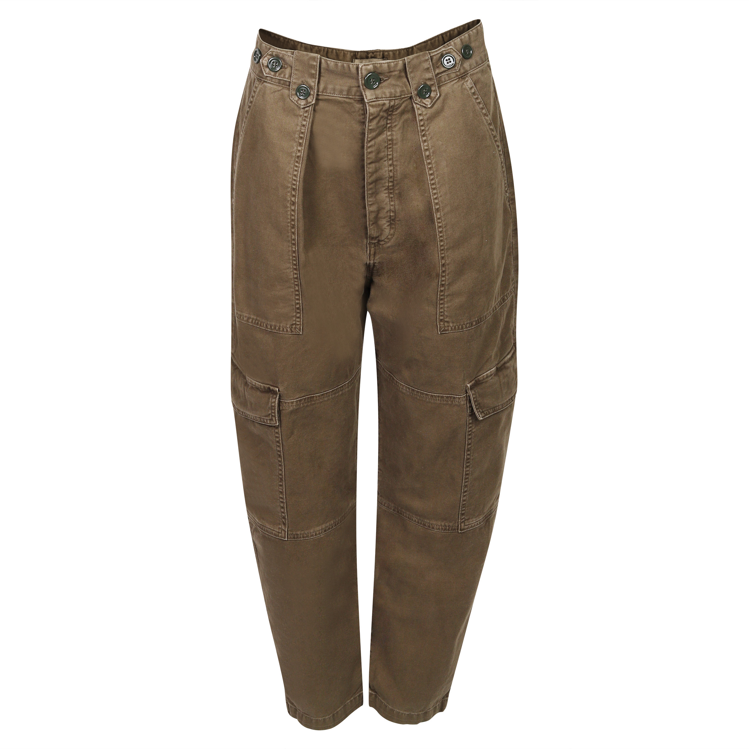 Agolde High Rise Utility Tapered Pant Mila Olive