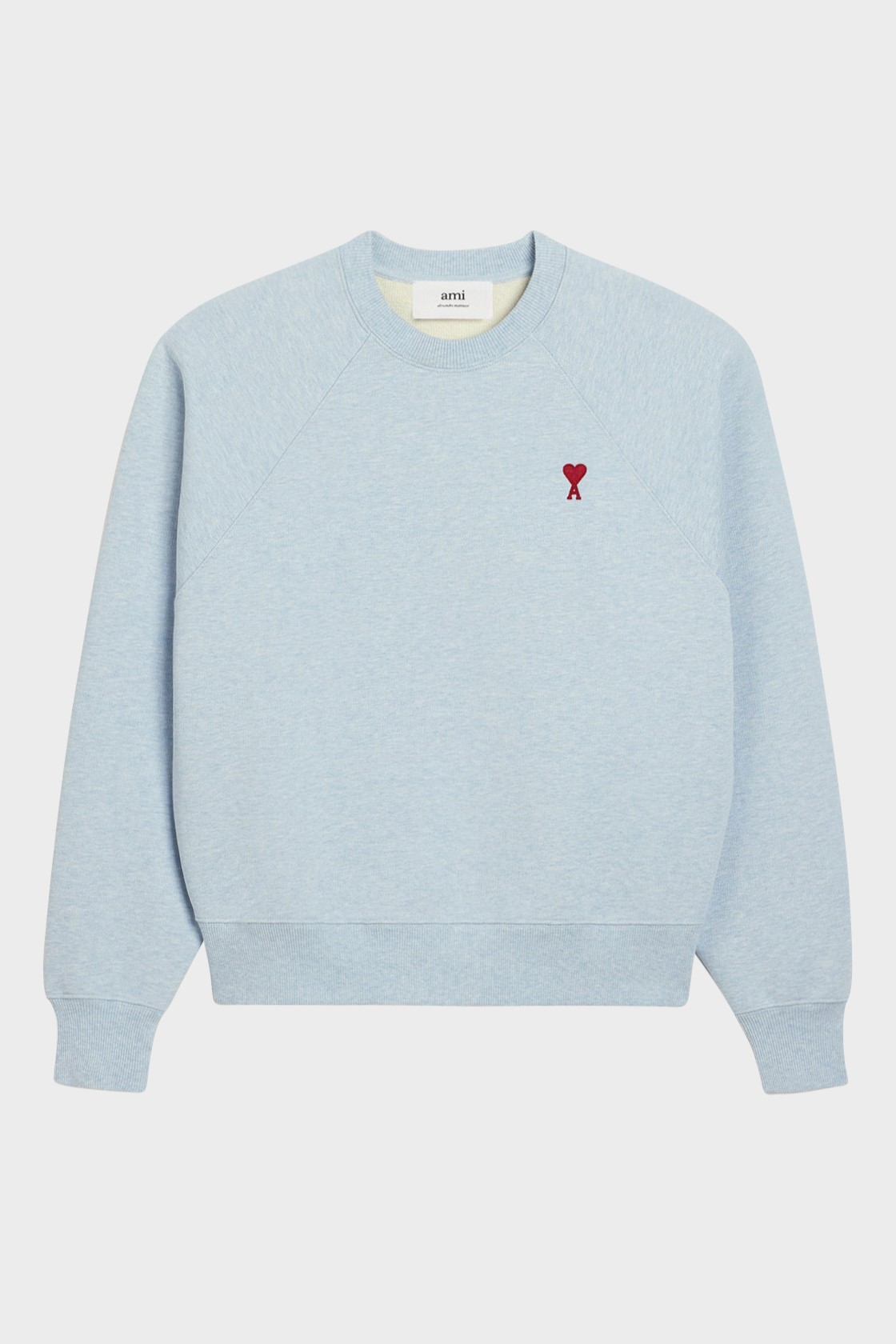 AMI PARIS de Coeur Sweatshirt in Heather Blue