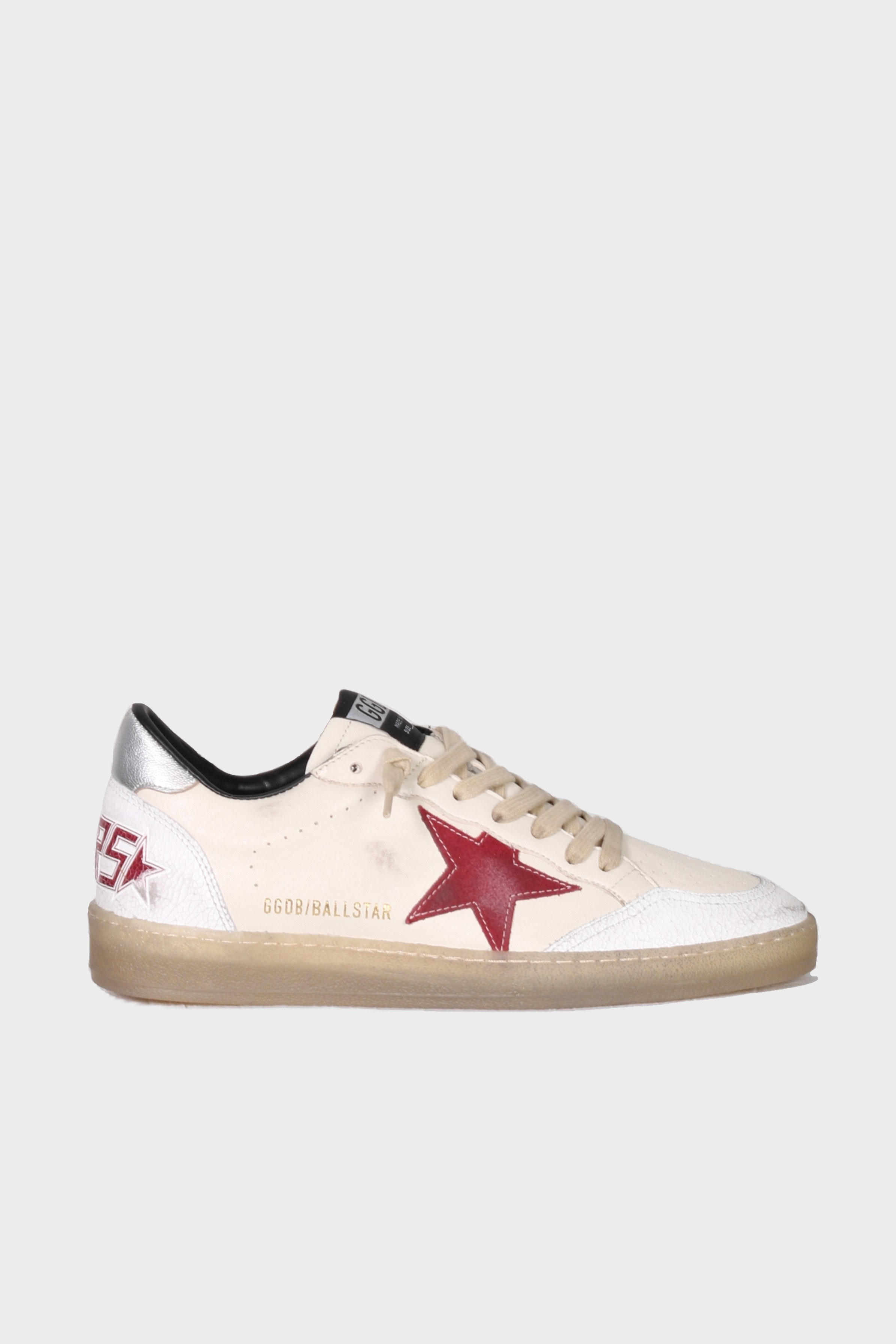 GOLDEN GOOSE Ballstar Cream/Red